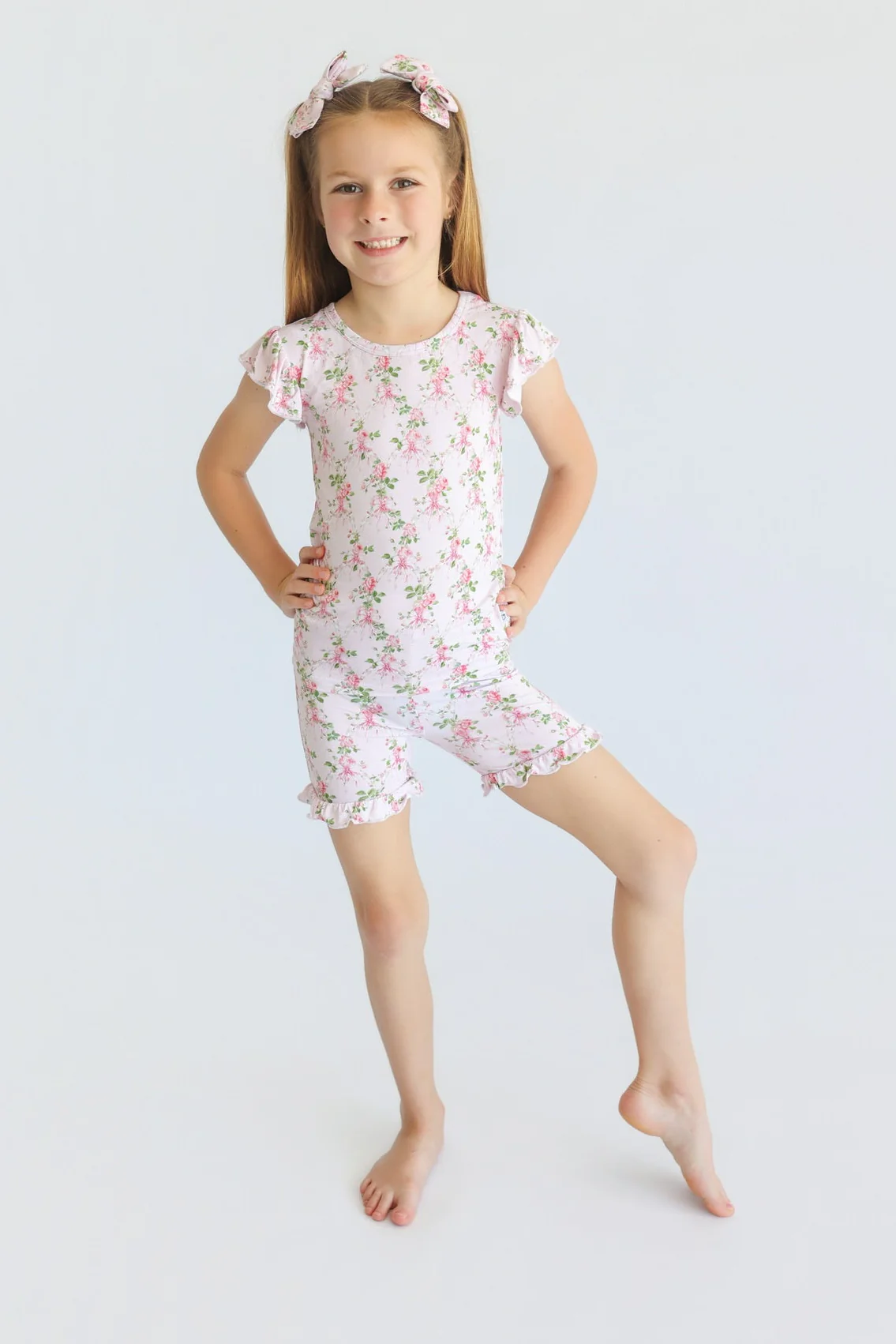 BLOOMING TRELLIS DREAM RUFFLE SHORT SET - Image 4