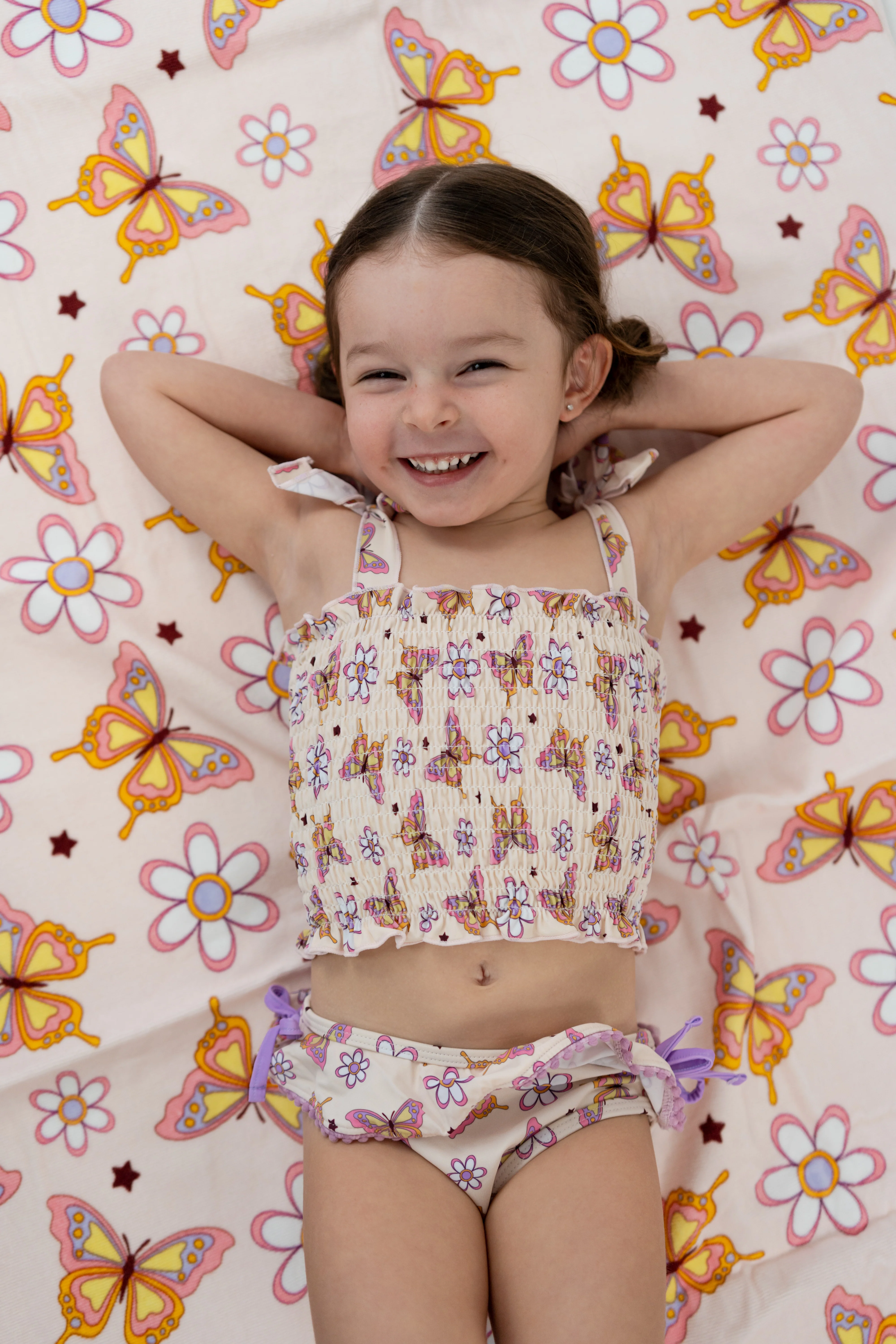 BLOSSOMIN’ BUTTERFLY DREAM SMOCKED TANKINI TWO PIECE SWIM SUIT - Image 26