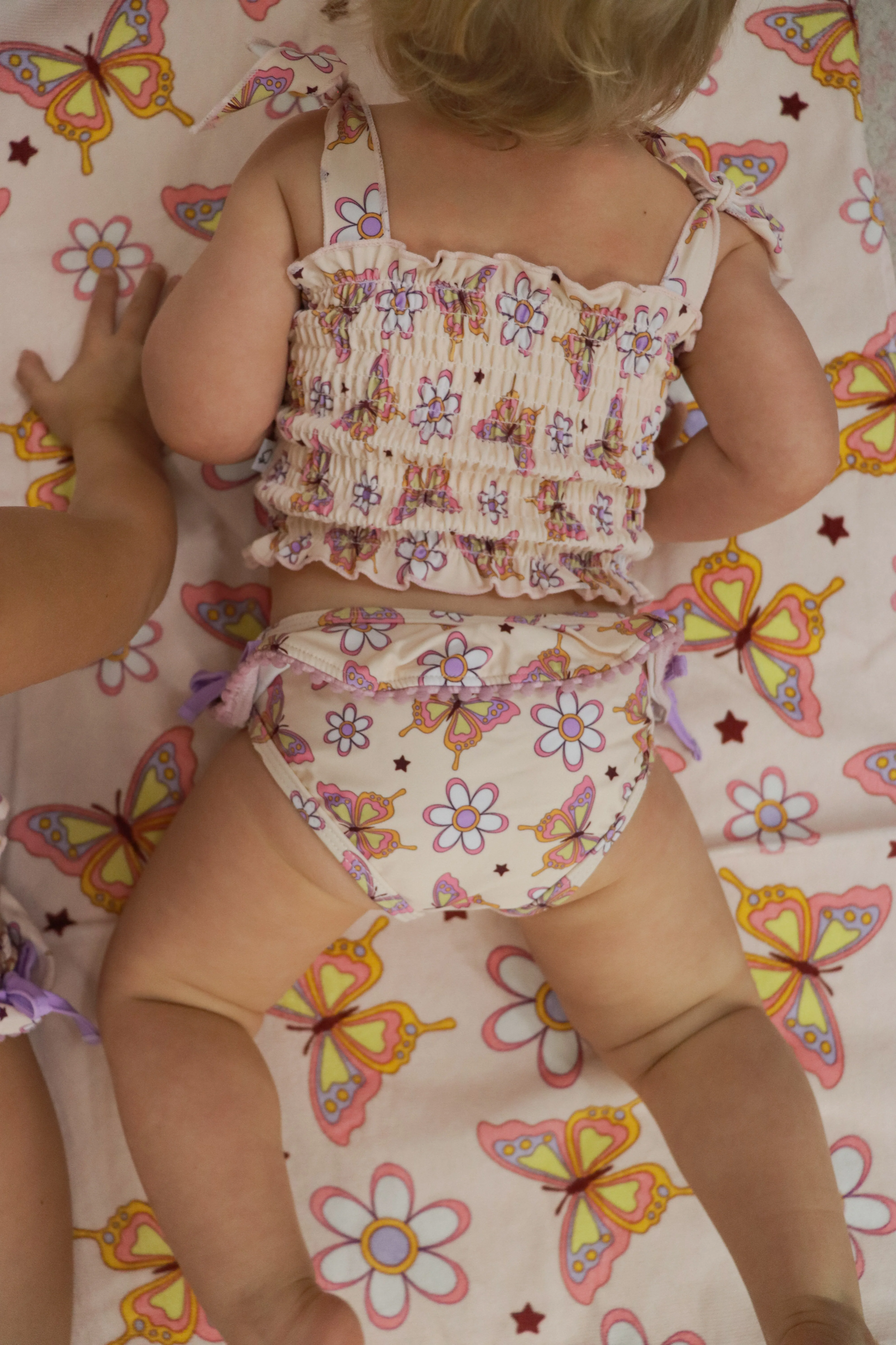 BLOSSOMIN’ BUTTERFLY DREAM SMOCKED TANKINI TWO PIECE SWIM SUIT - Image 9