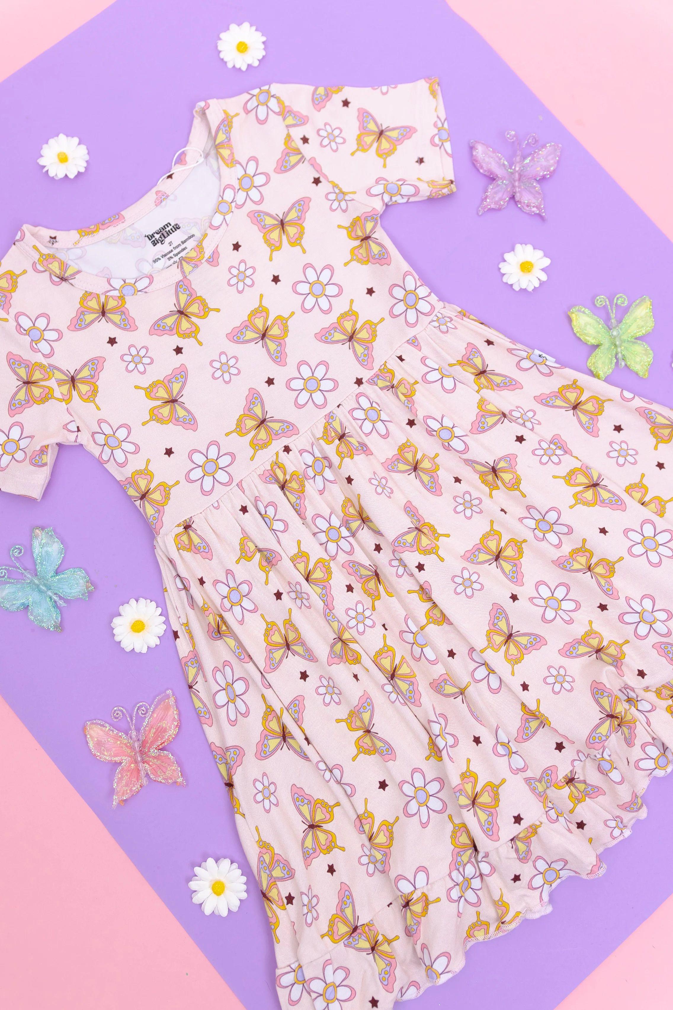 BLOSSOMIN' BUTTERFLY DREAM RUFFLE DRESS - Image 5