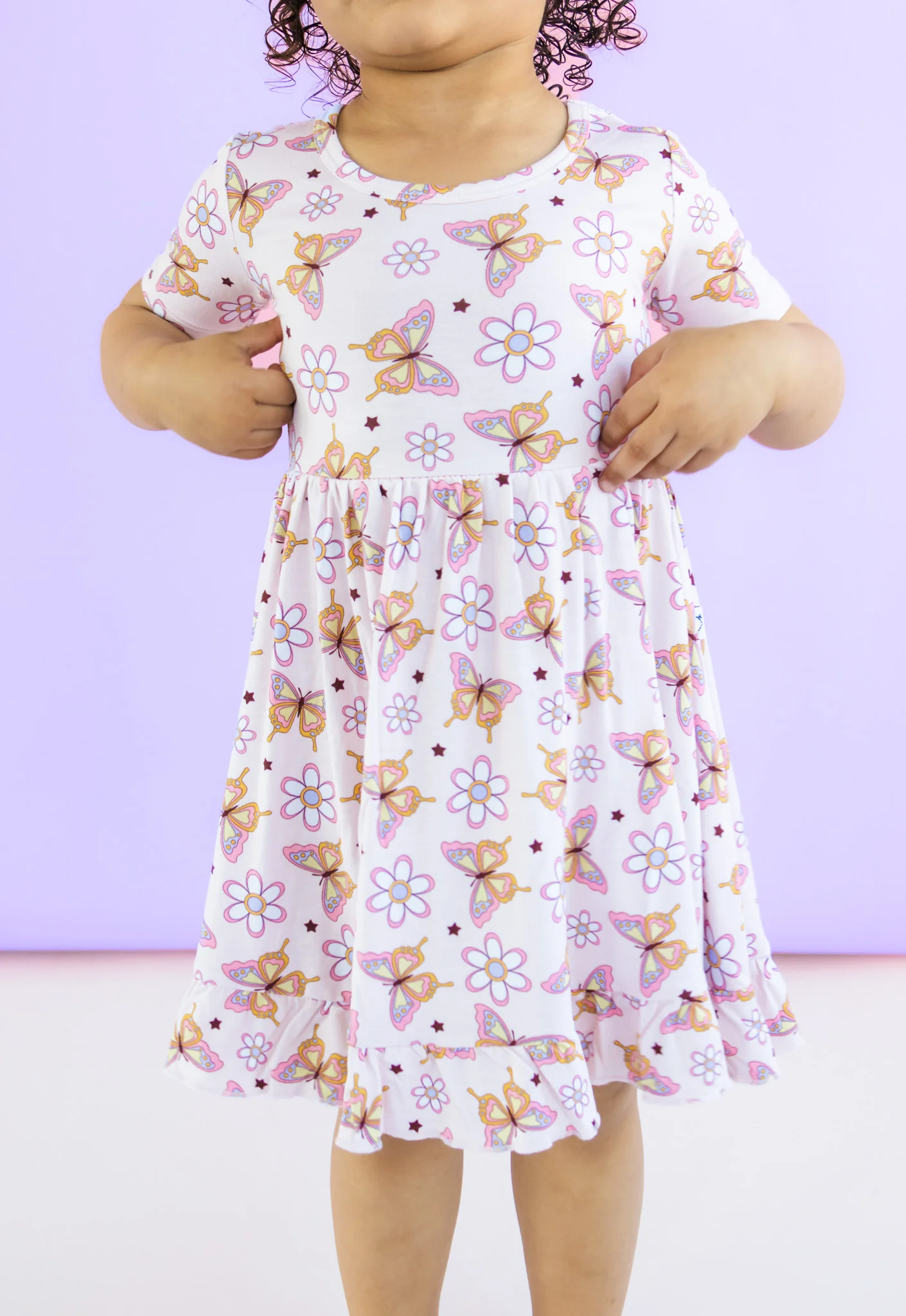 BLOSSOMIN' BUTTERFLY DREAM RUFFLE DRESS - Image 6