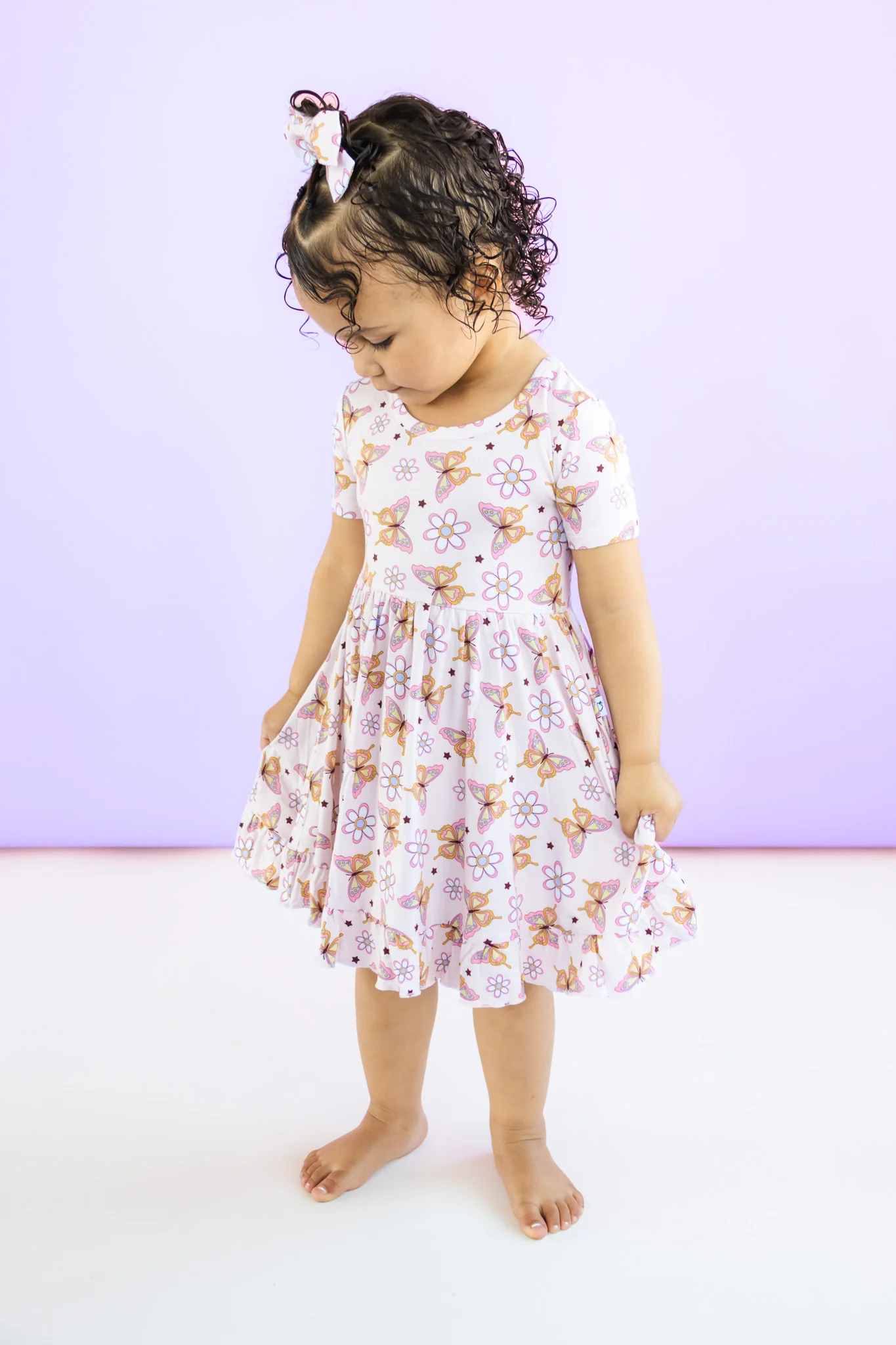 BLOSSOMIN' BUTTERFLY DREAM RUFFLE DRESS - Image 7