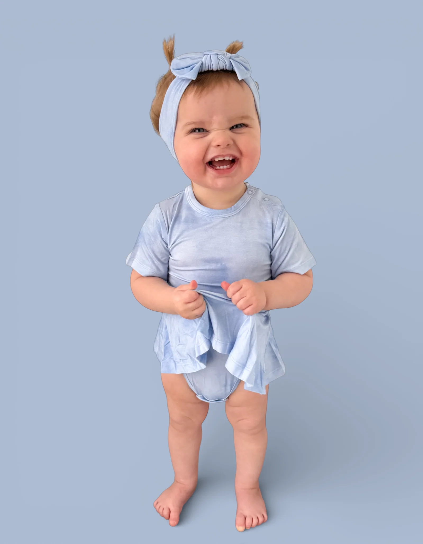 BLUE HAZE DREAM BODYSUIT DRESS - Image 5