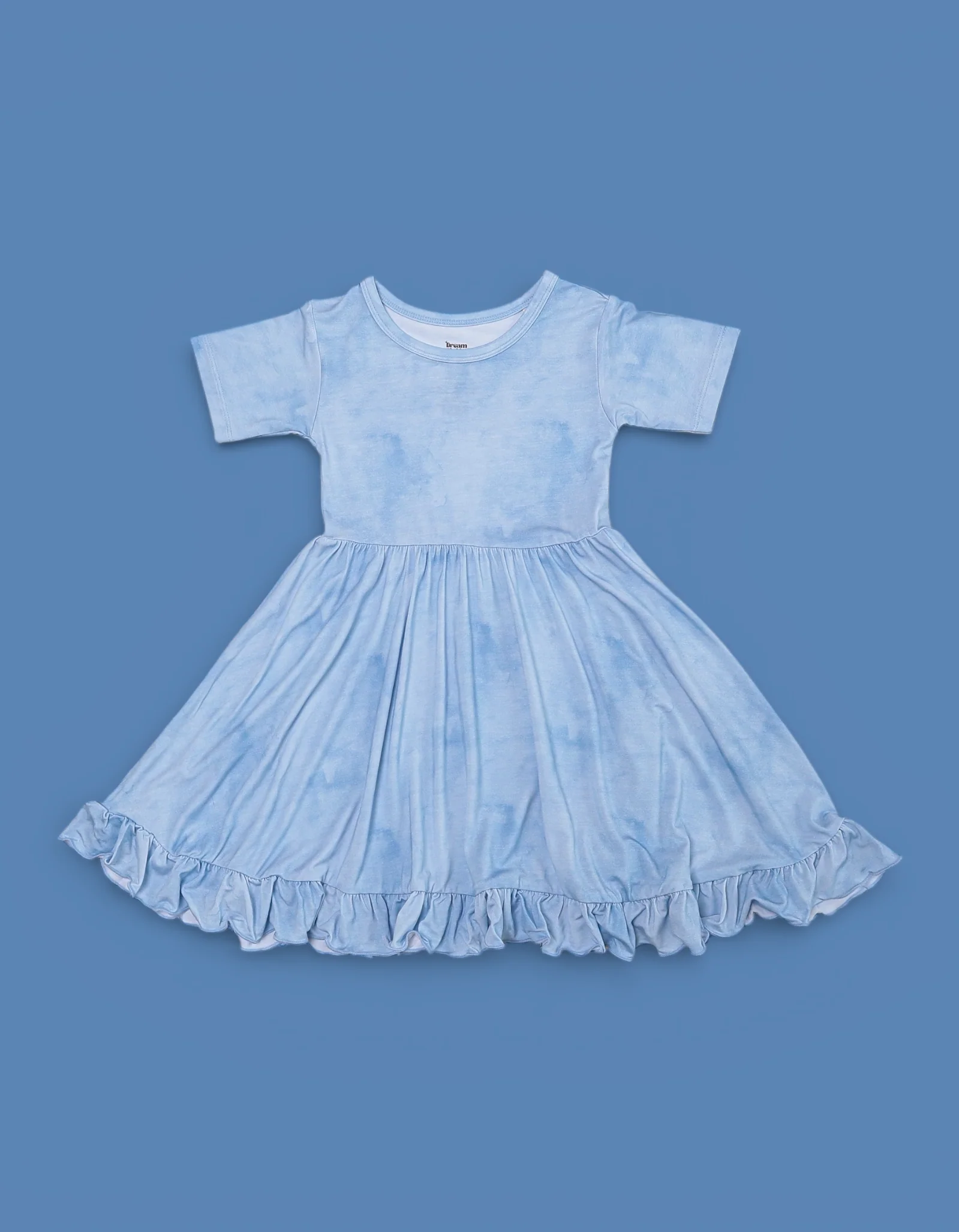 BLUE HAZE DREAM RUFFLE DRESS - Image 2