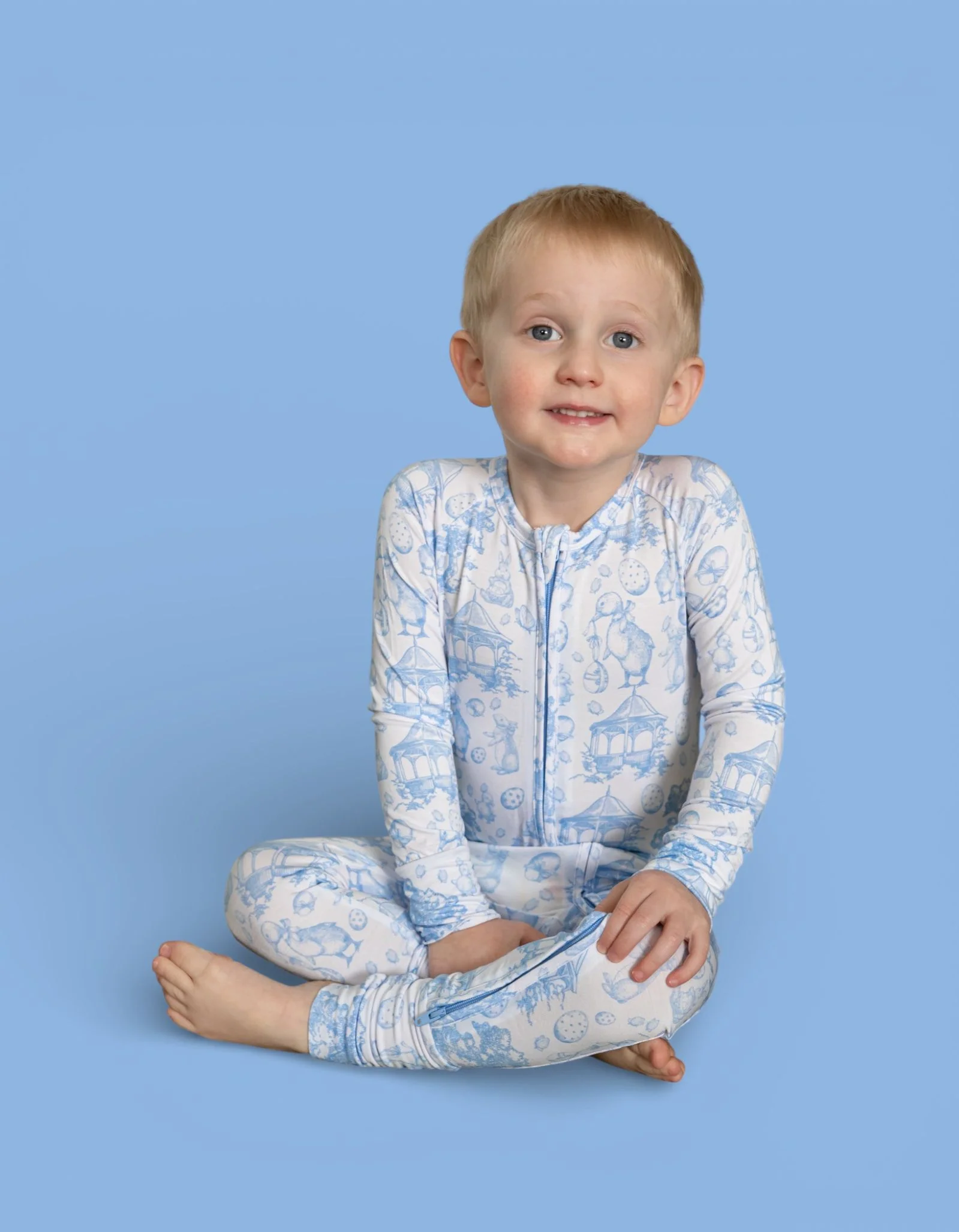BLUEBELL EASTER TOILE DREAM ROMPER - Image 9
