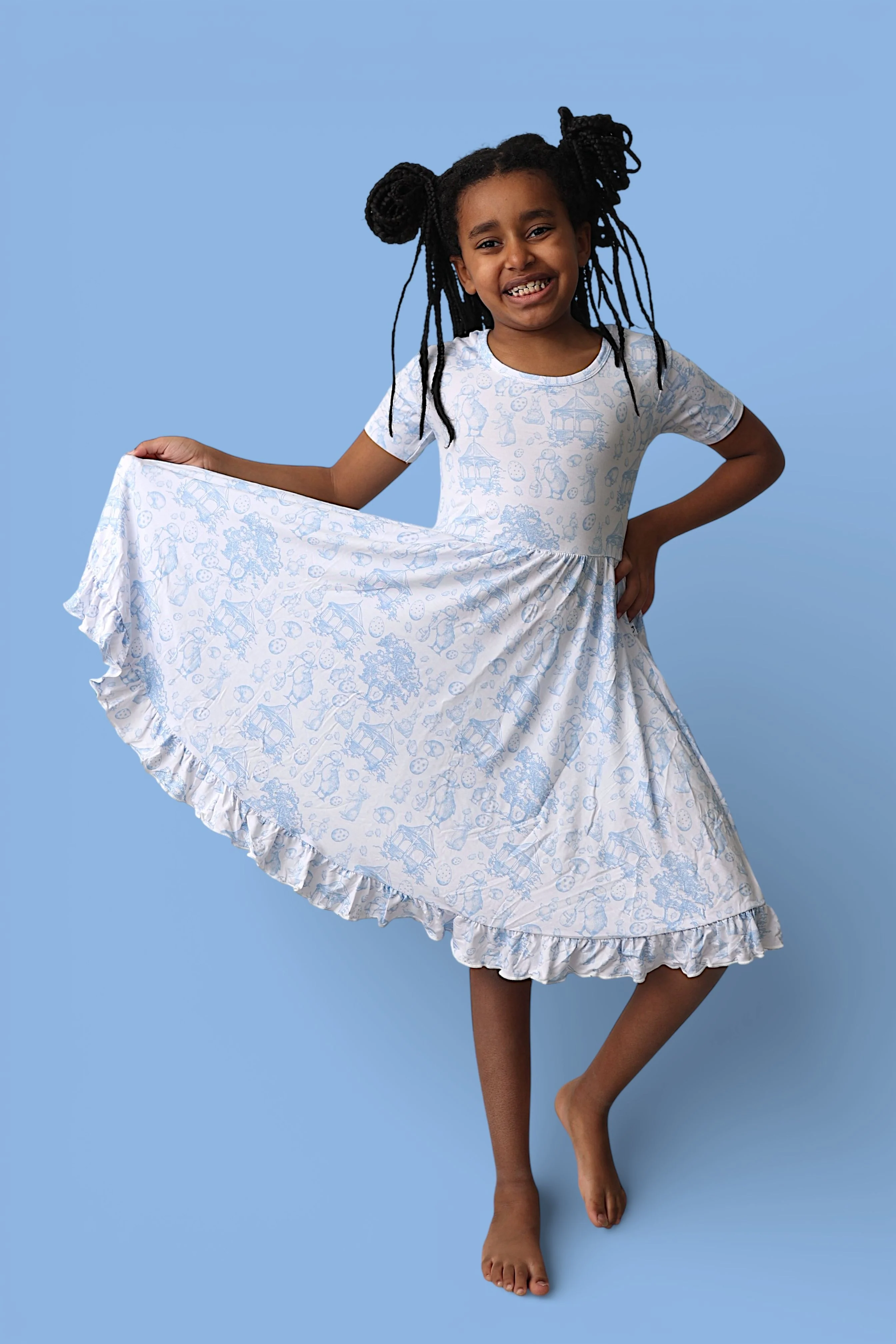 BLUEBELL EASTER TOILE DREAM RUFFLE DRESS - Image 10