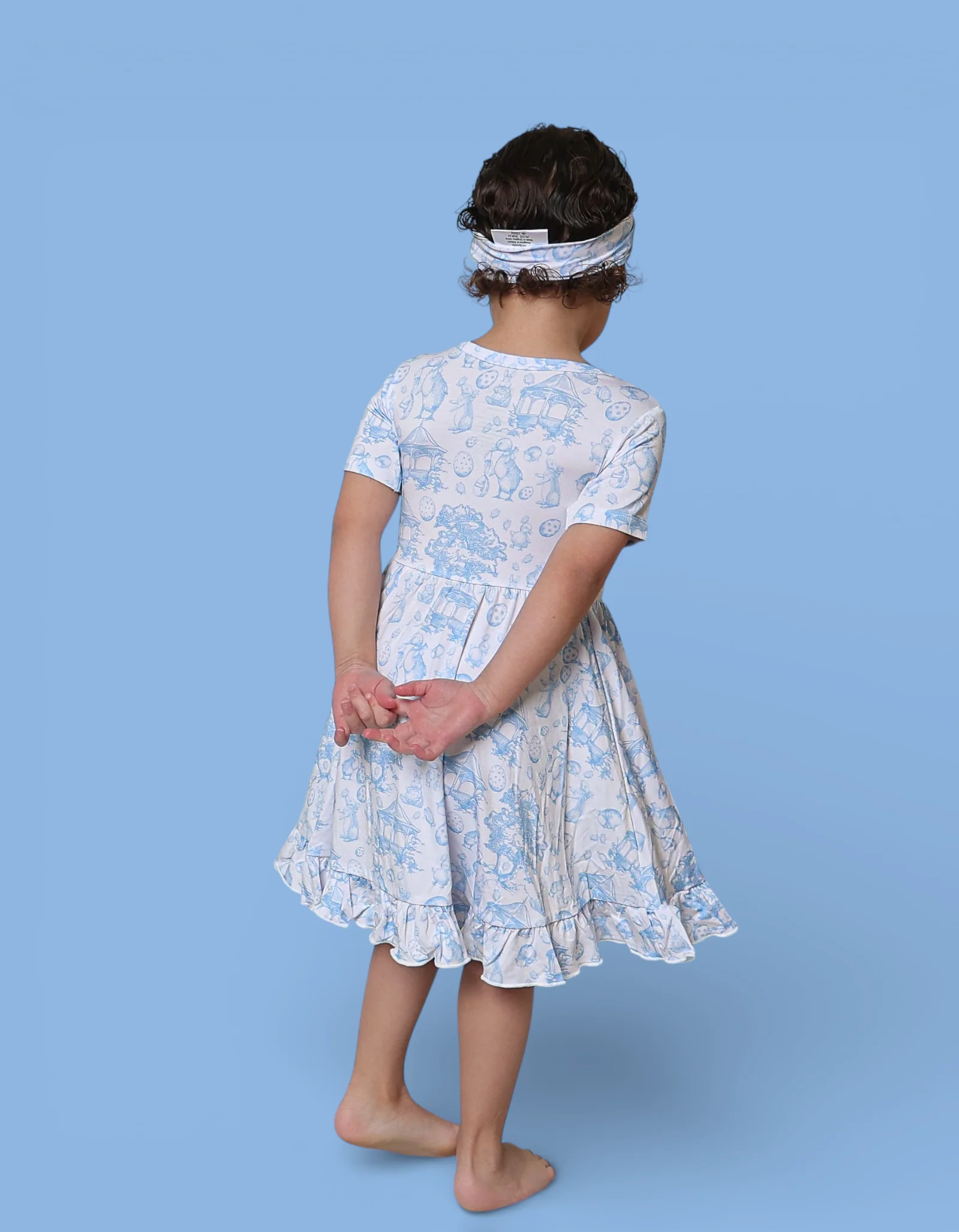 BLUEBELL EASTER TOILE DREAM RUFFLE DRESS - Image 11