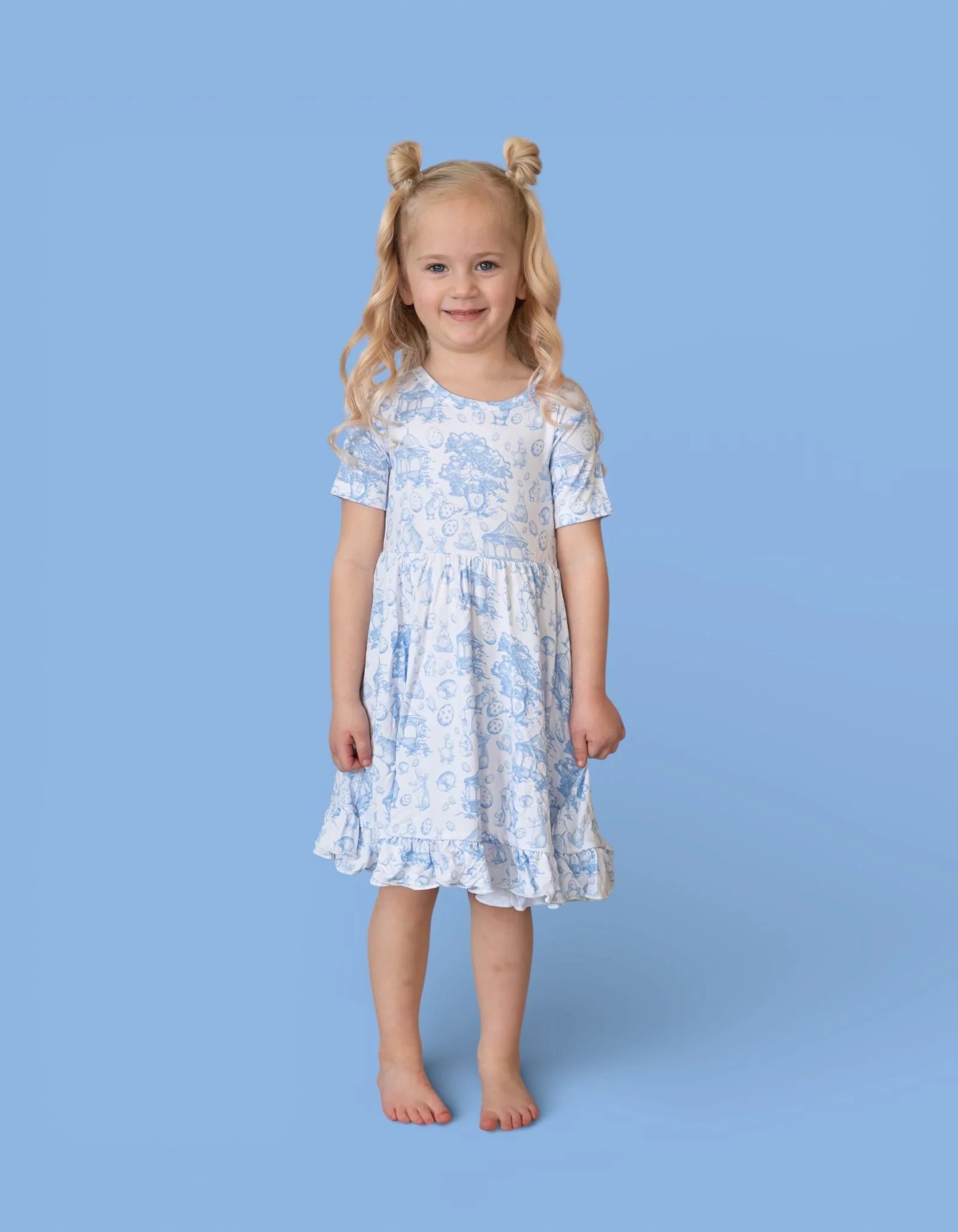 BLUEBELL EASTER TOILE DREAM RUFFLE DRESS - Image 13