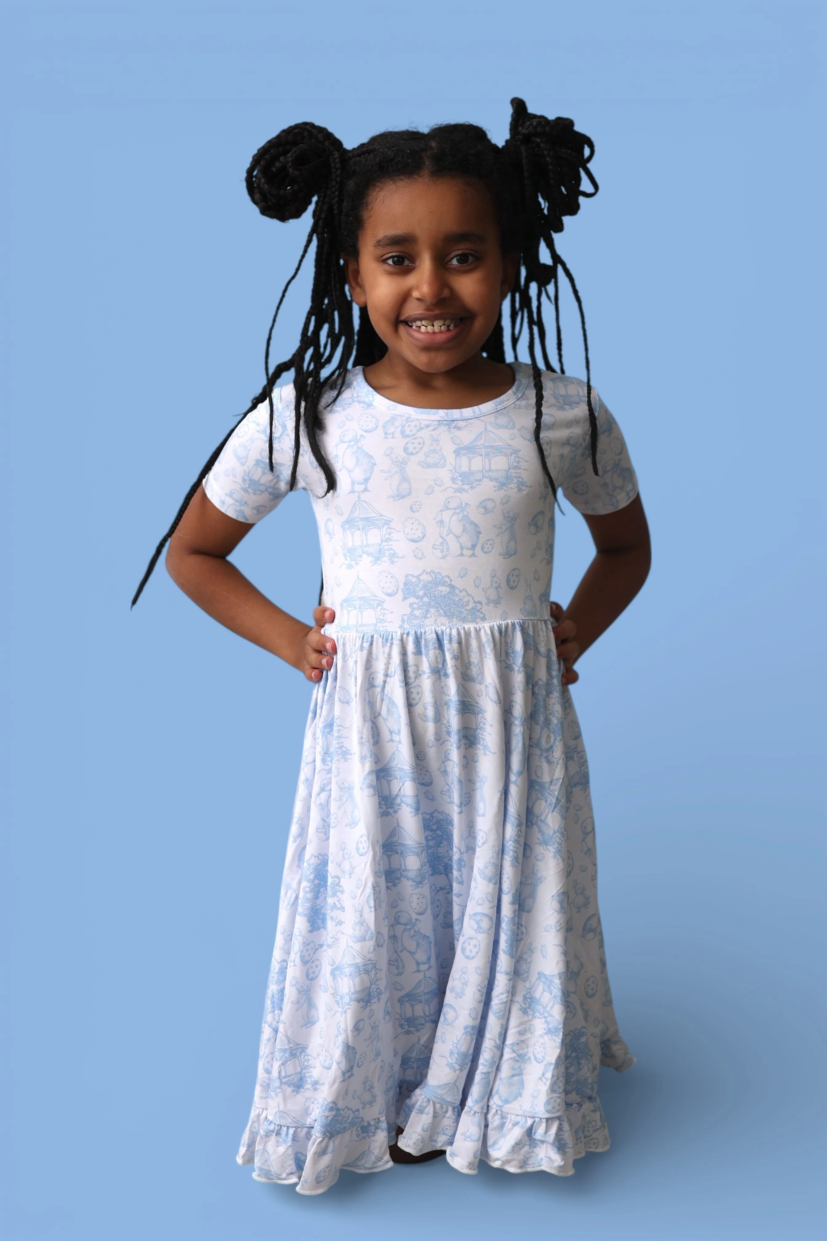 BLUEBELL EASTER TOILE DREAM RUFFLE DRESS - Image 6