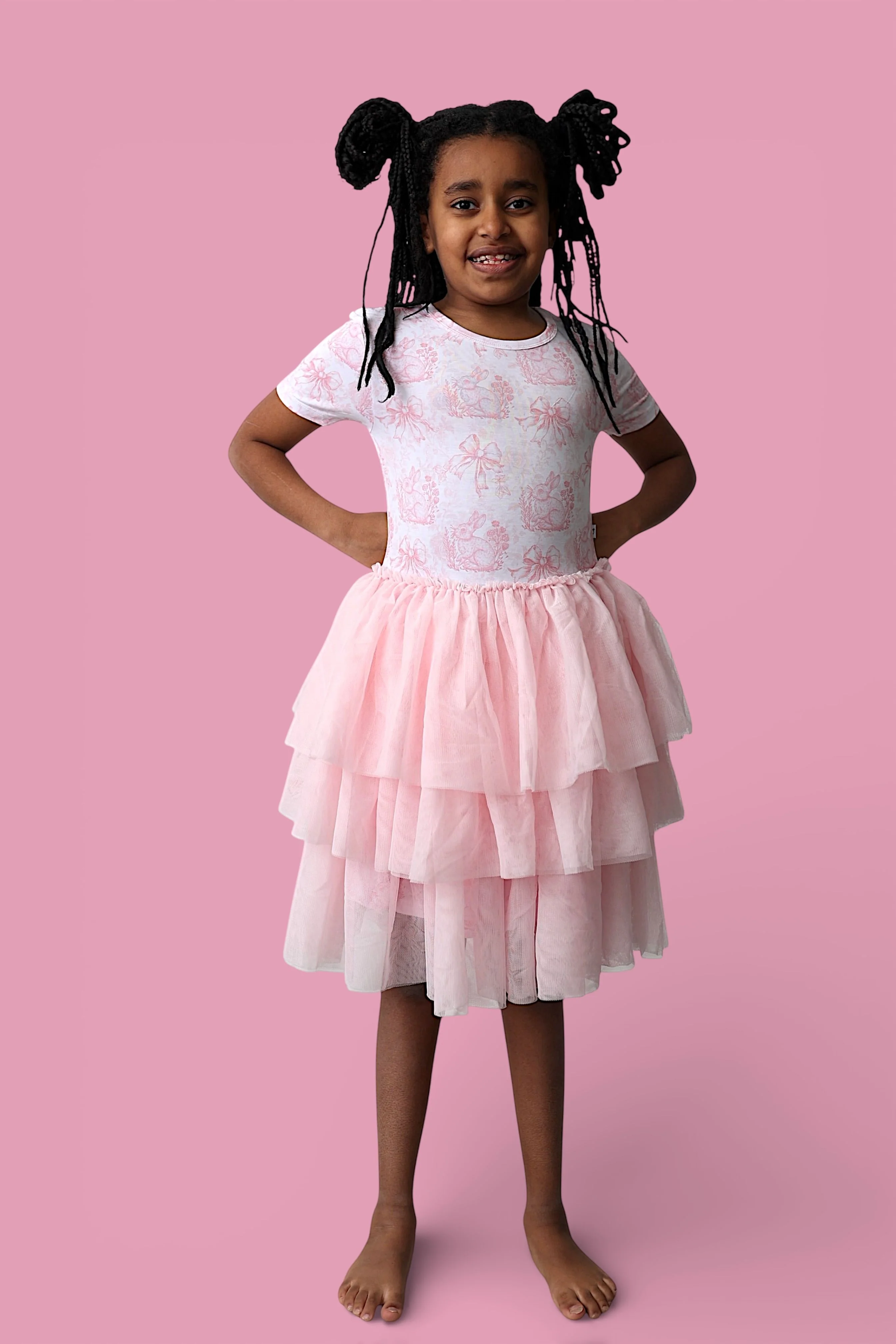 BLUSH BUNNY TOILE DREAM TUTU DRESS - Image 10