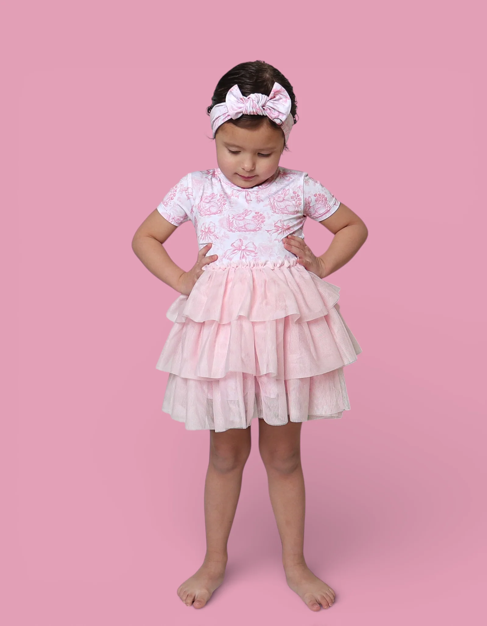 BLUSH BUNNY TOILE DREAM TUTU DRESS - Image 14