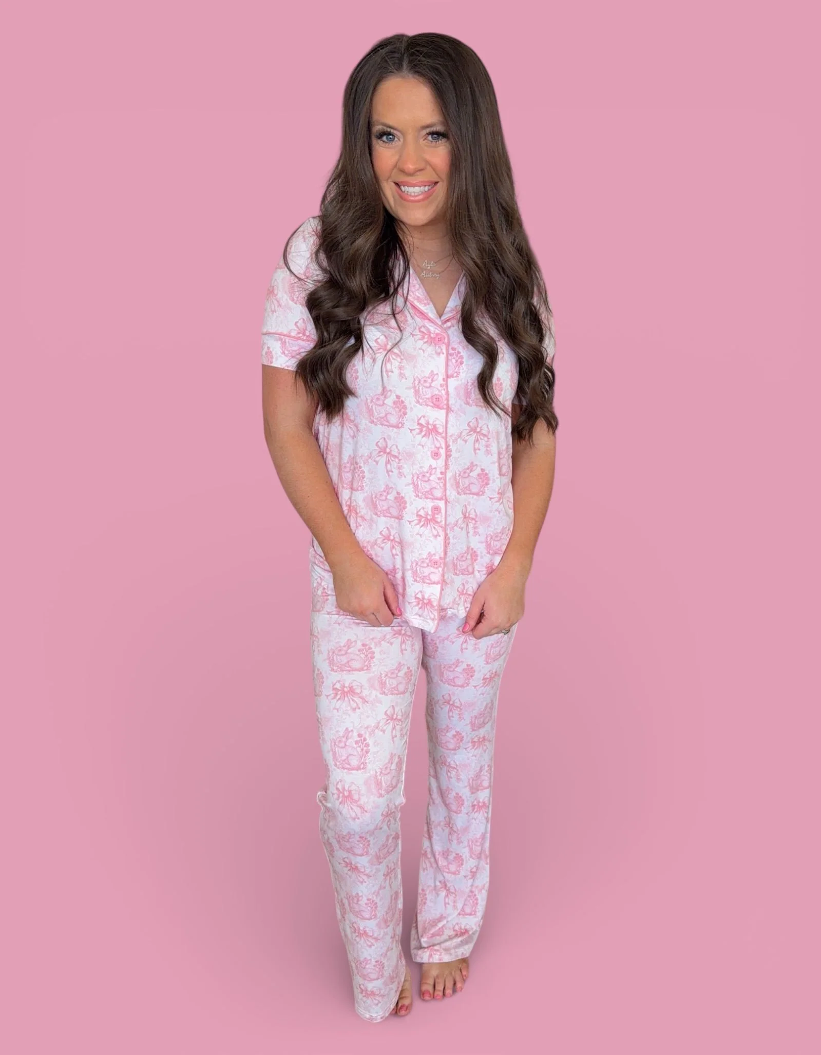 BLUSH BUNNY TOILE WOMEN'S DREAM FLARE SET - Image 12