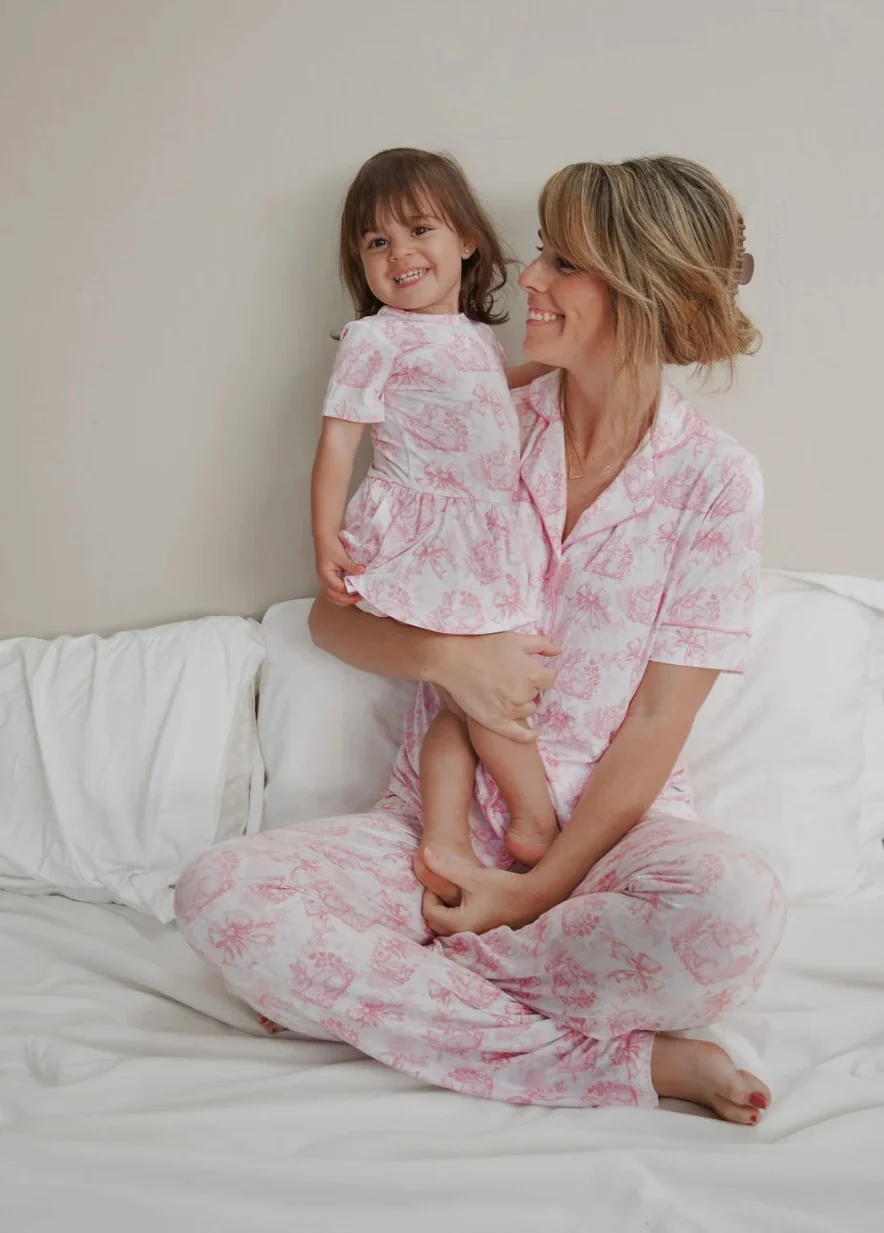 BLUSH BUNNY TOILE DREAM BODYSUIT DRESS - Image 7