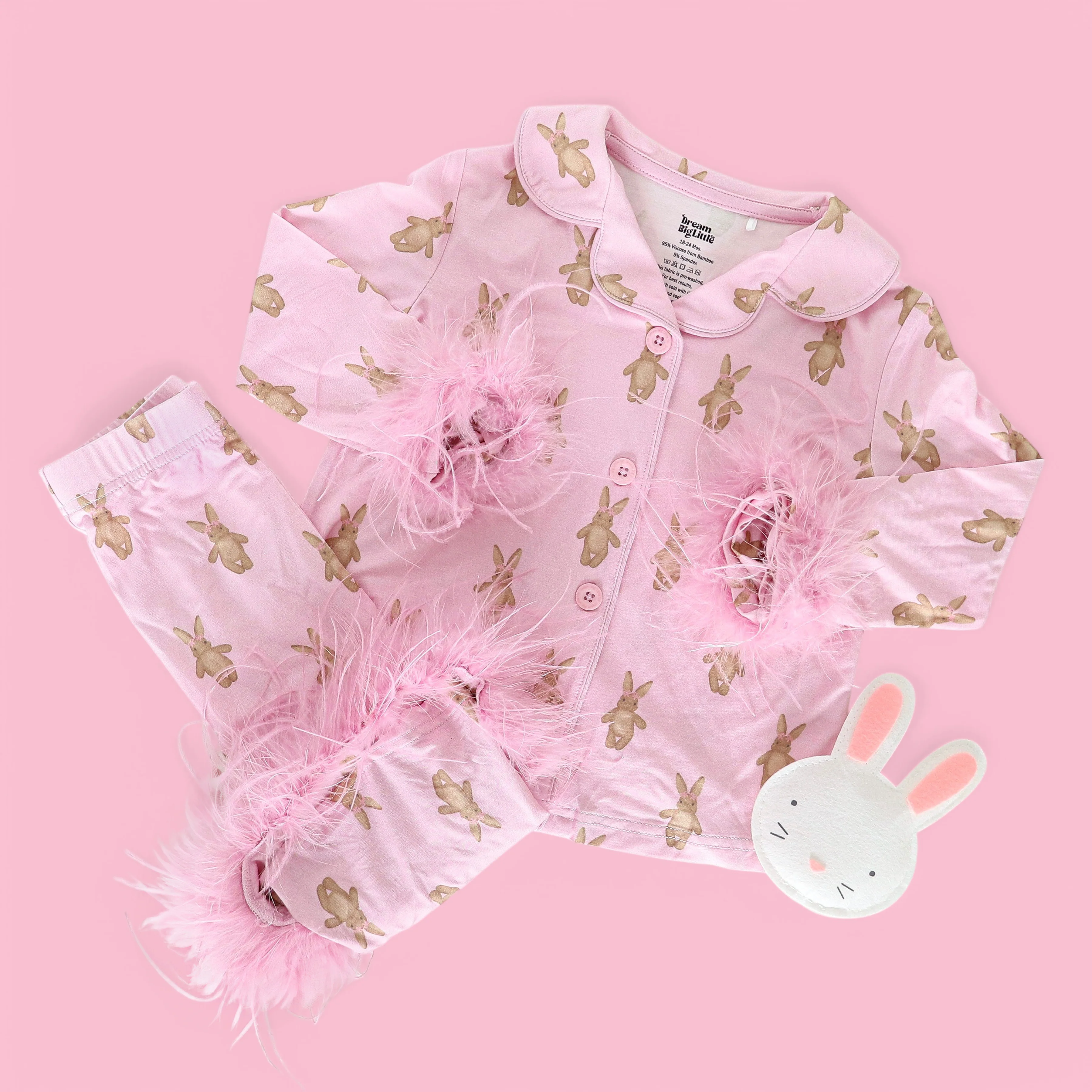 BLUSHIN' BUNNIES GIRL'S FLARE FEATHERED DREAM SET - Image 3