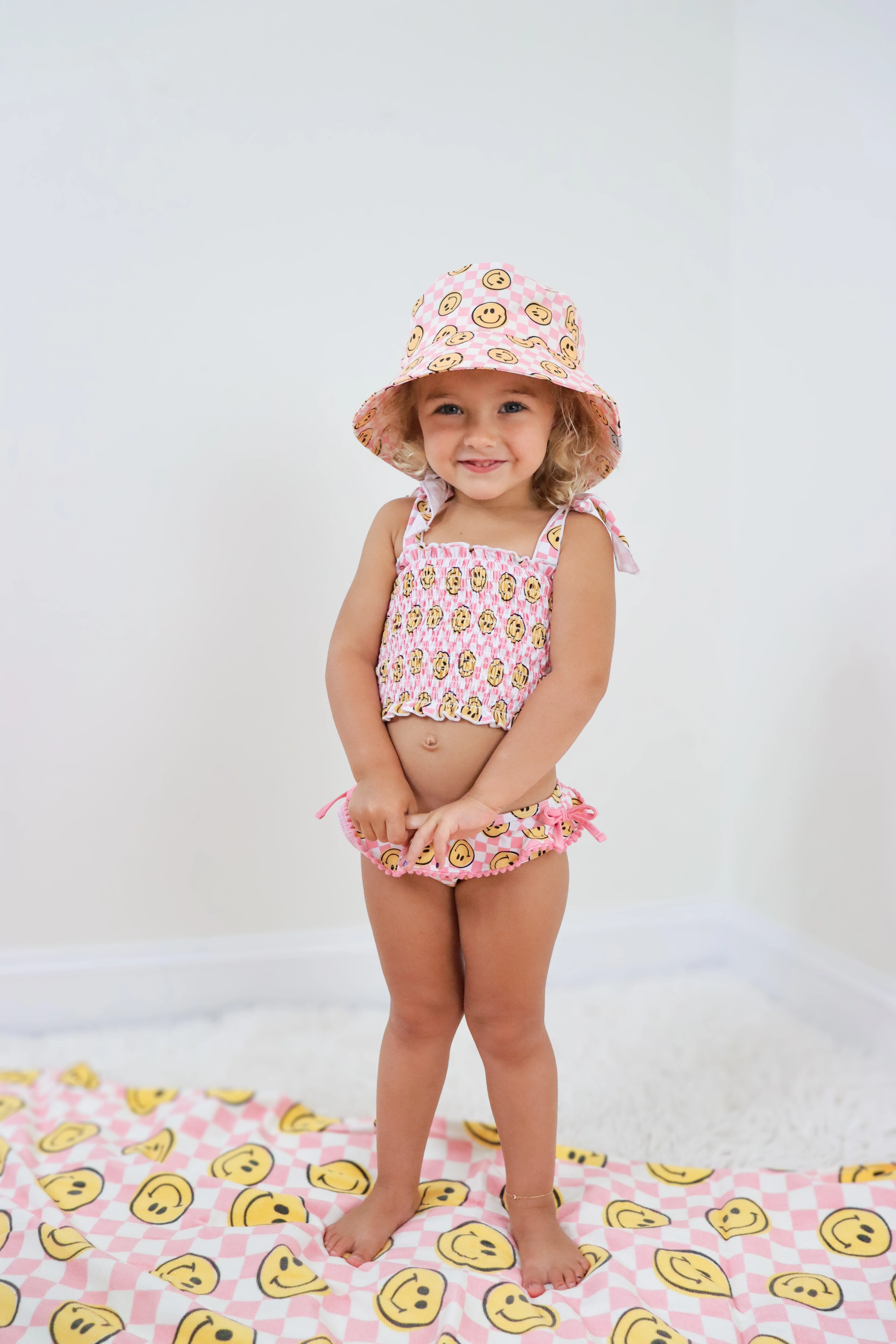 BLUSHIN' CHECKERS DREAM SMOCKED TANKINI TWO PIECE SWIM SUIT - Image 5