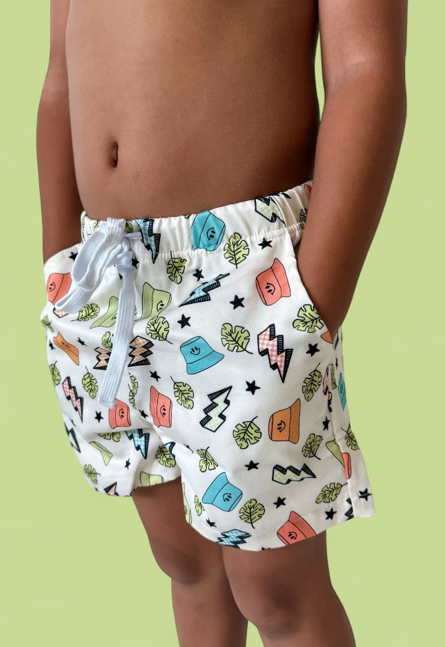 BOLTING TO THE BEACH BOY'S DREAM SWIM TRUNKS