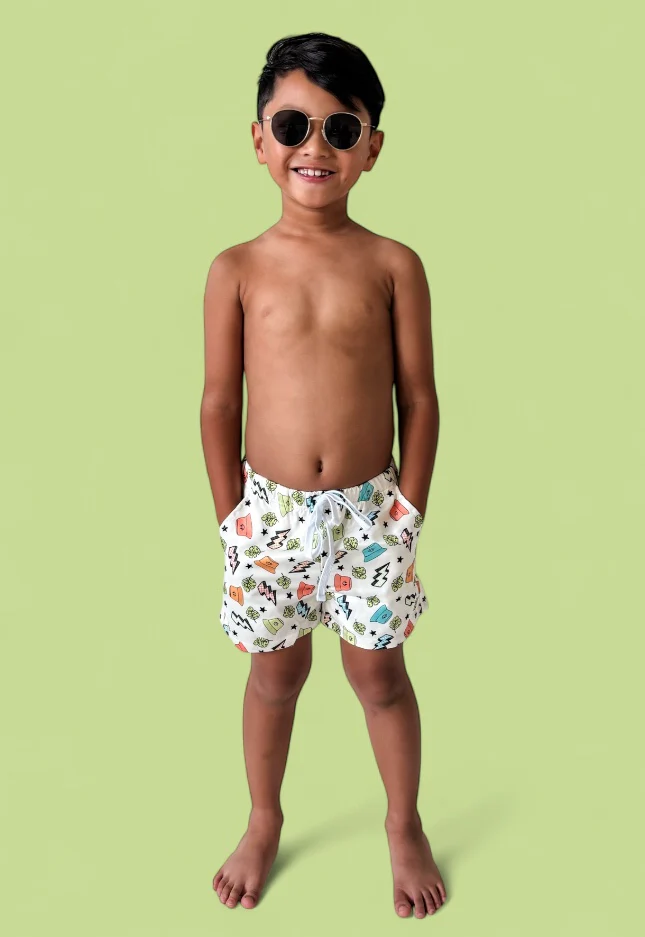 BOLTING TO THE BEACH BOY'S DREAM SWIM TRUNKS - Image 2