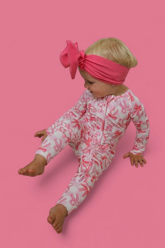 BOW CHECKERED CHARM DREAM RUFFLE ROMPER - Image 11