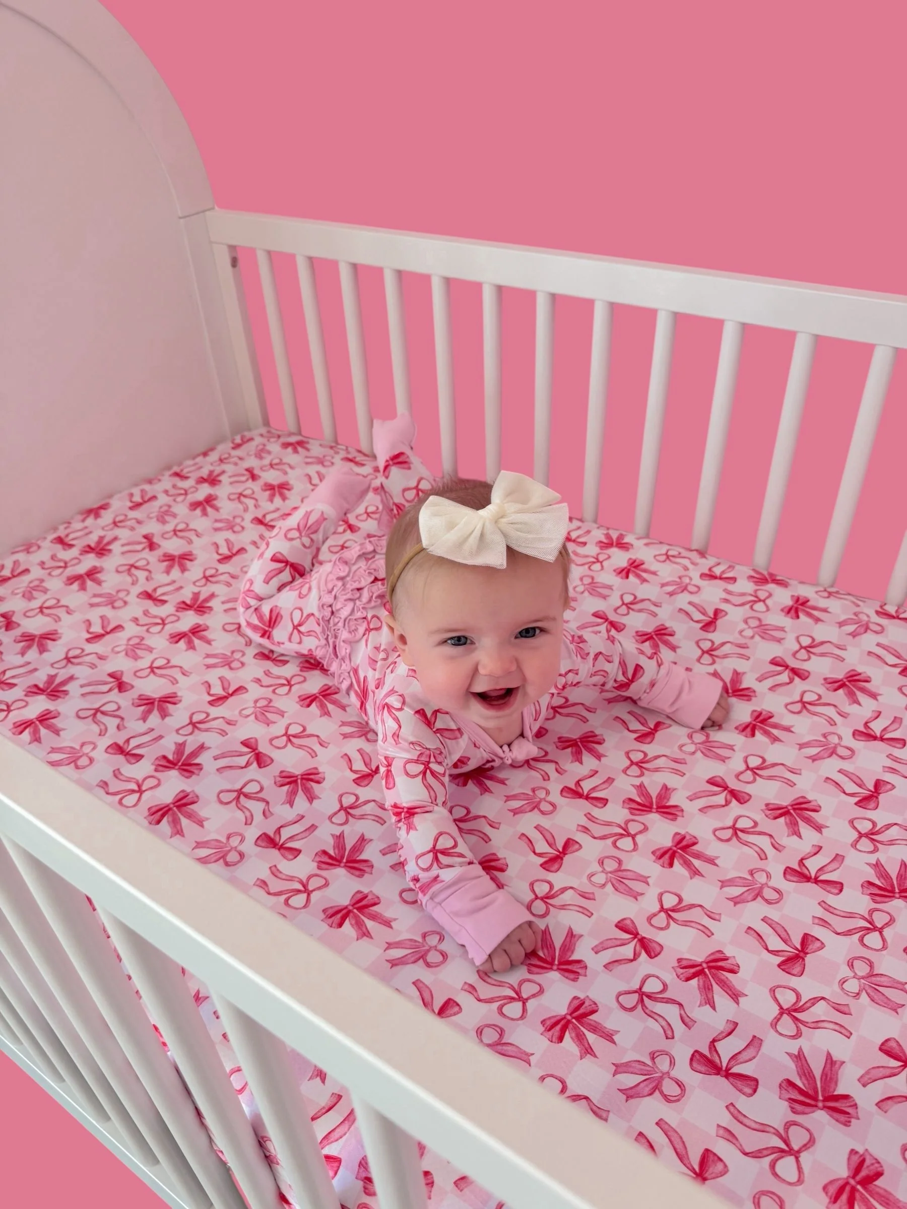 BOW CHECKERED CHARM DREAM RUFFLE ROMPER - Image 12