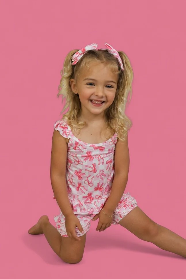 BOW CHECKERED CHARM DREAM RUFFLE SHORTS - Image 5