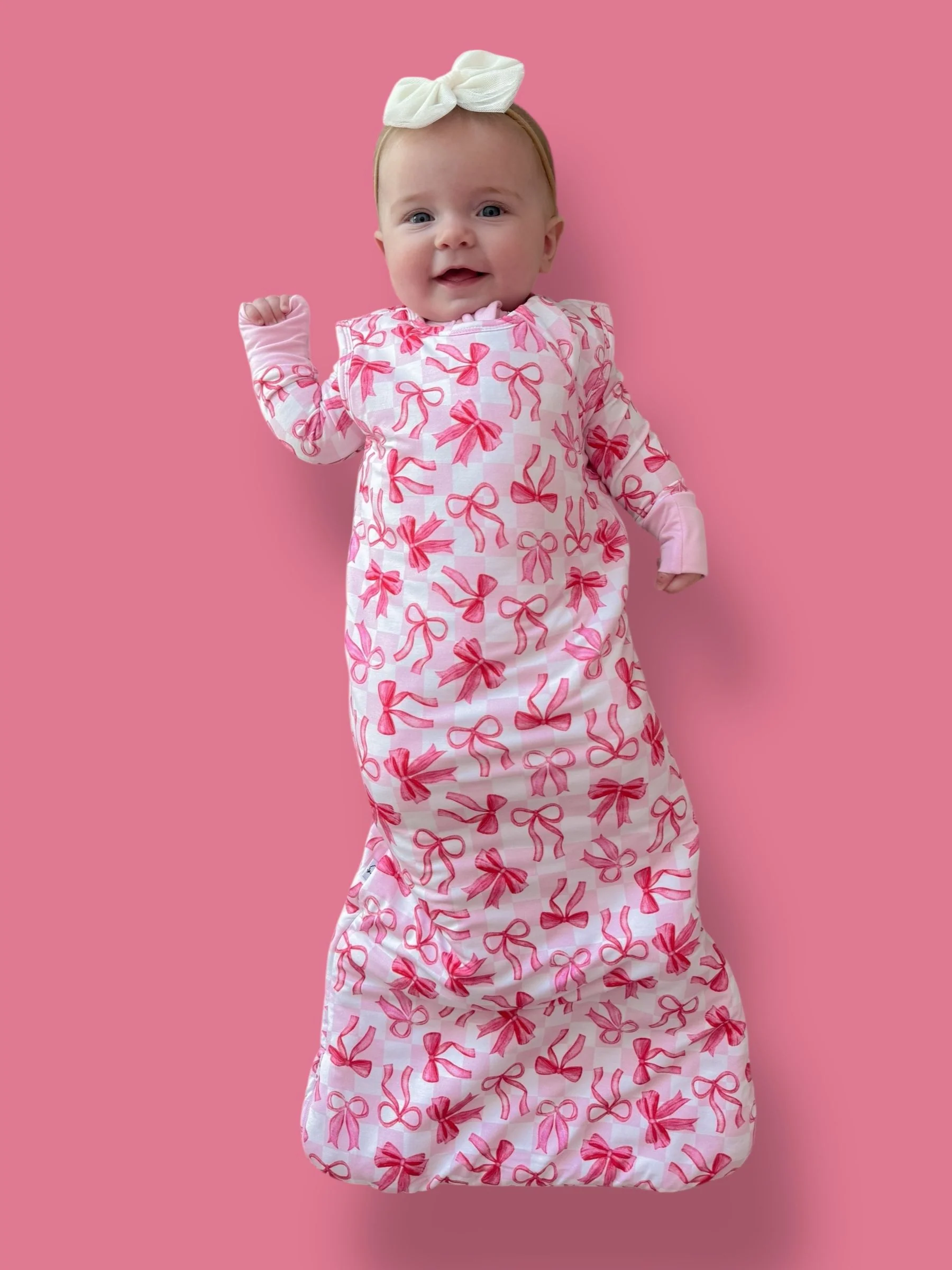 BOW CHECKERED CHARM DREAM SLEEP SACK - Image 5