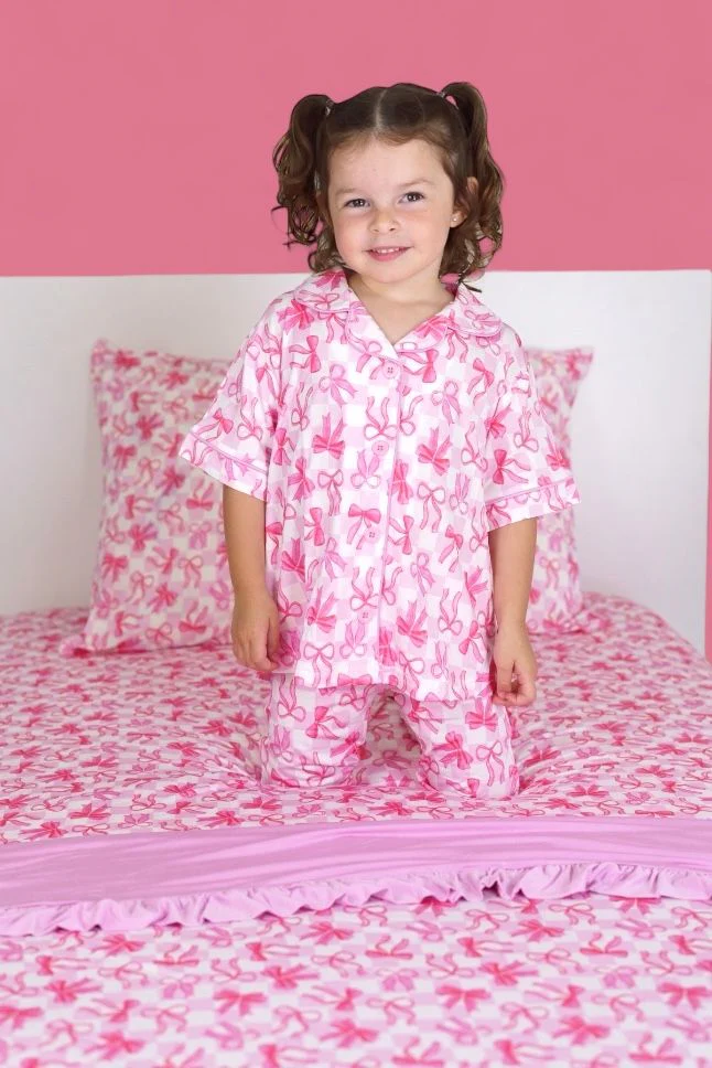 BOW CHECKERED CHARM DREAM TWIN SHEET SET - Image 3