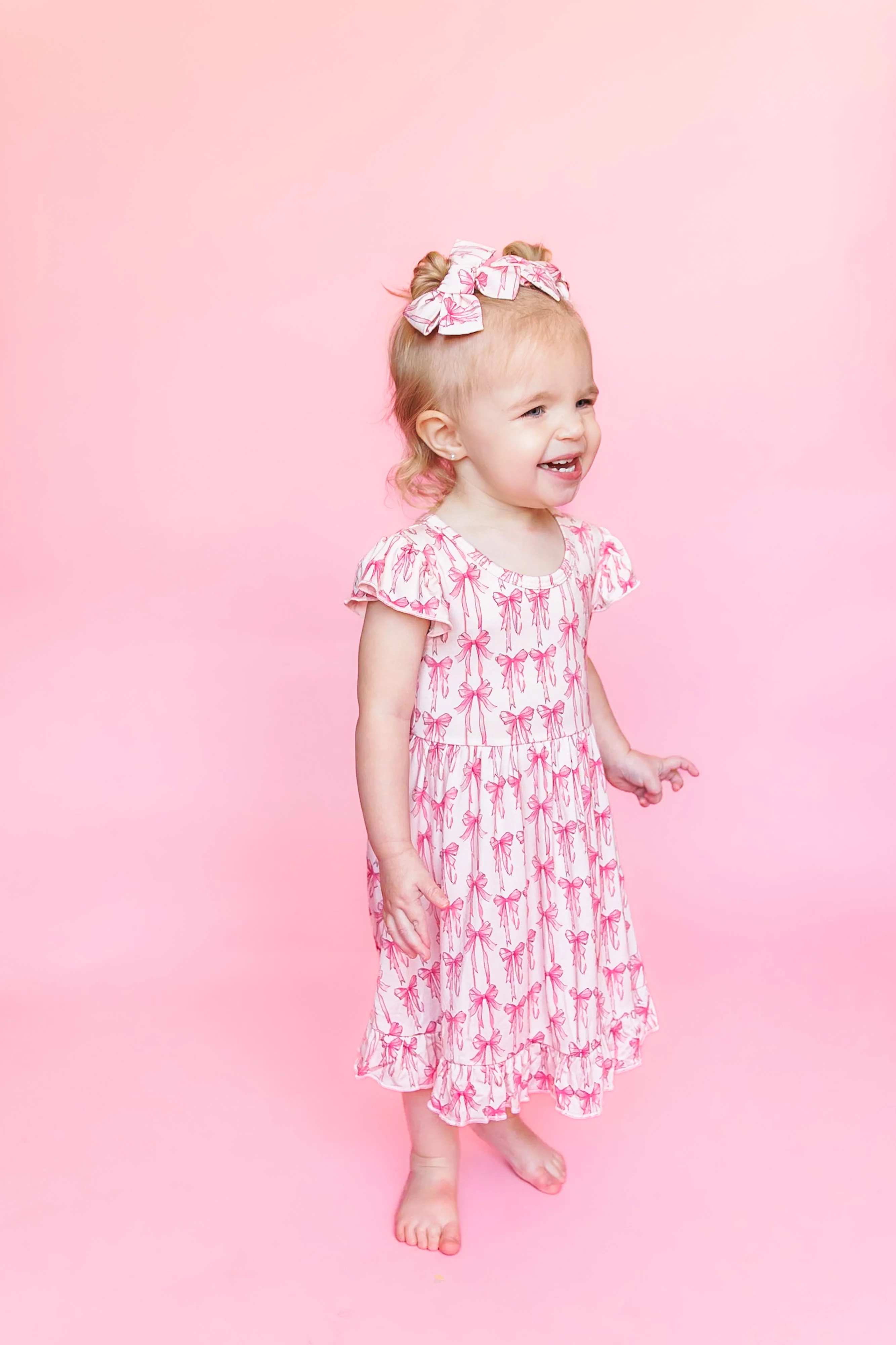 BOW CUTE DREAM RUFFLE DRESS - Image 3