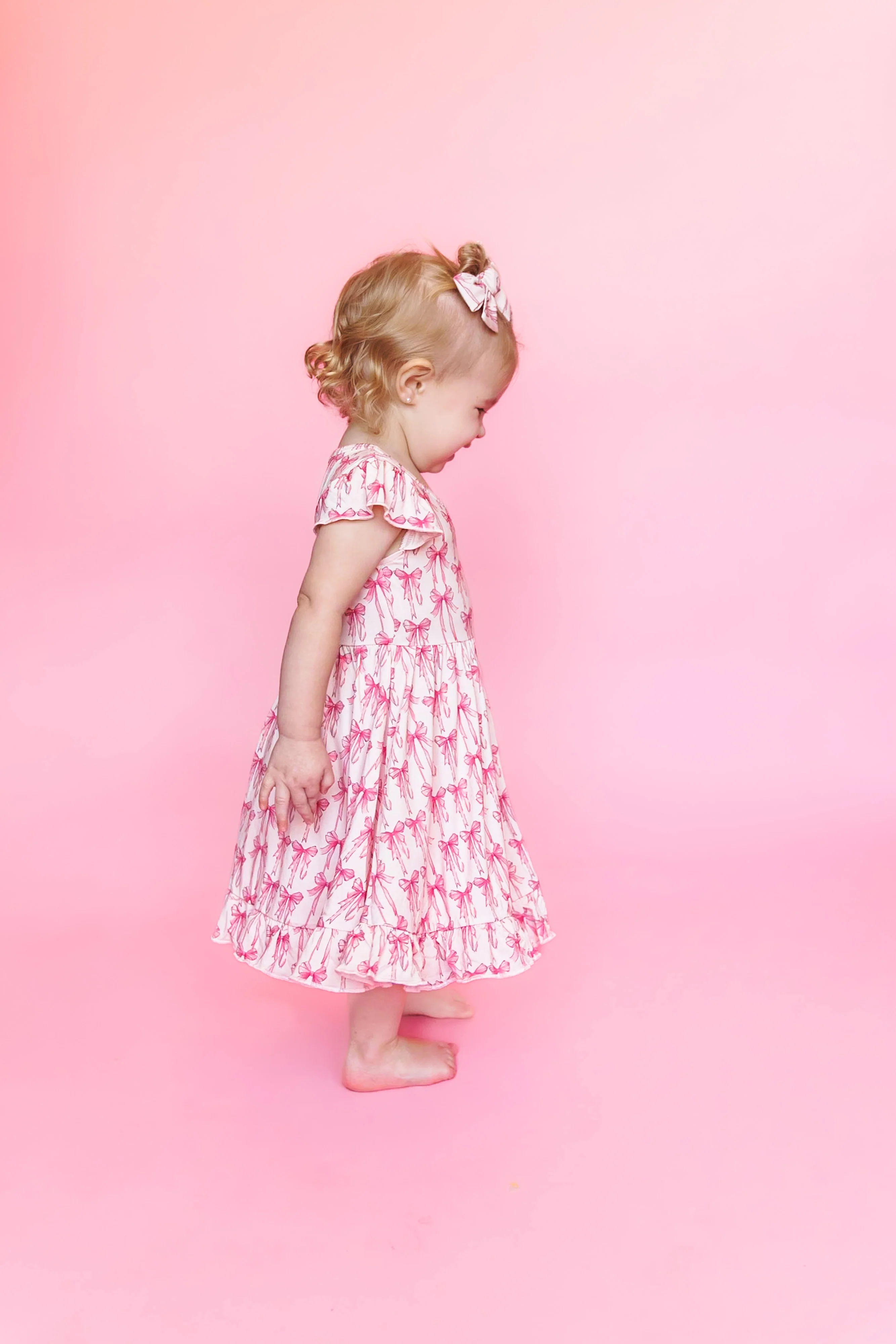 BOW CUTE DREAM RUFFLE DRESS - Image 4