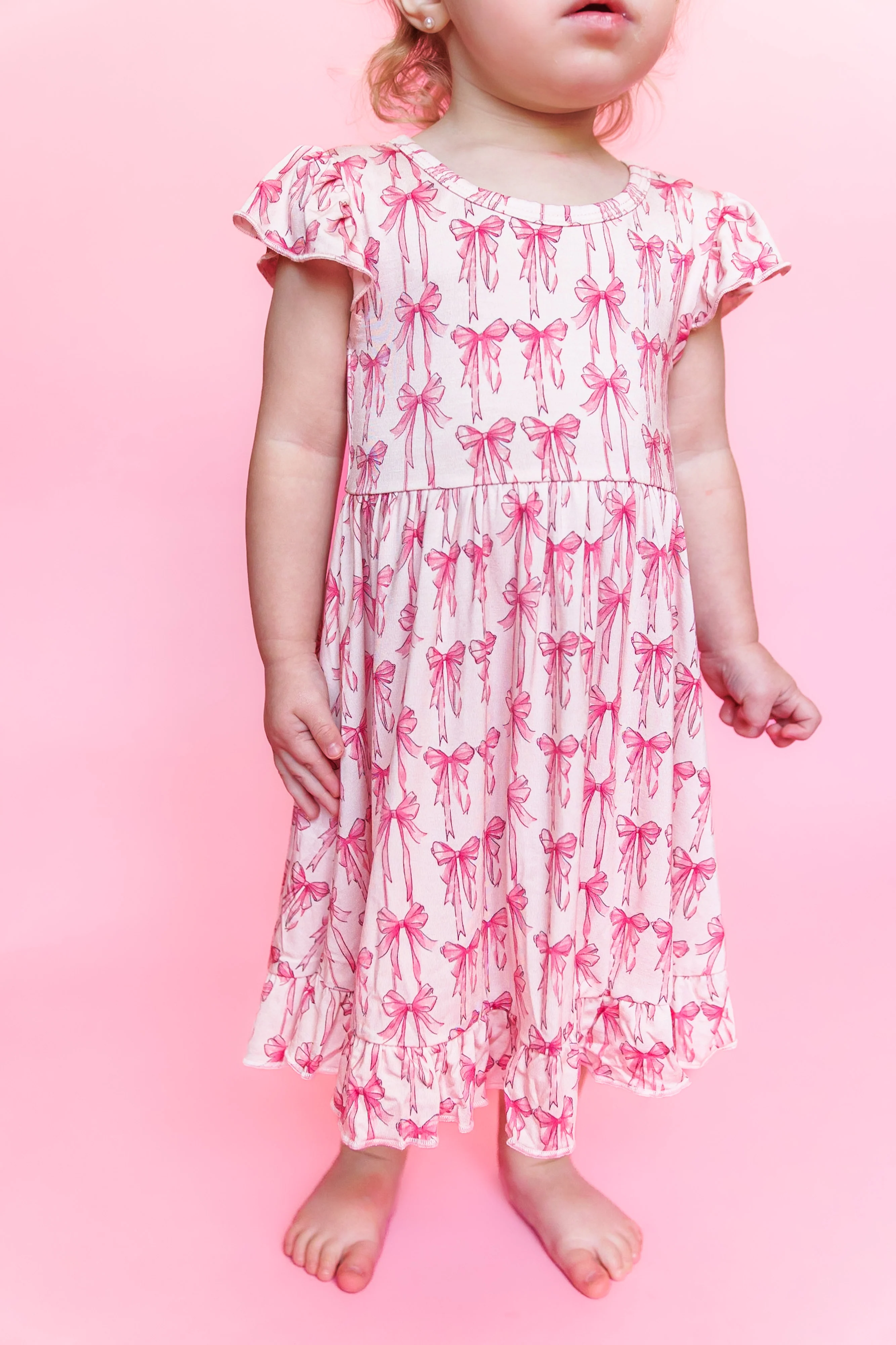 BOW CUTE DREAM RUFFLE DRESS - Image 6