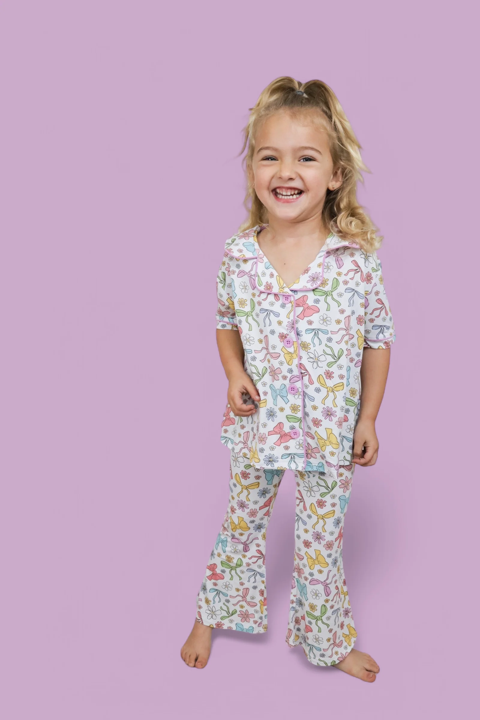 BOW GARDEN DREAM GIRL'S FLARE SET - Image 5