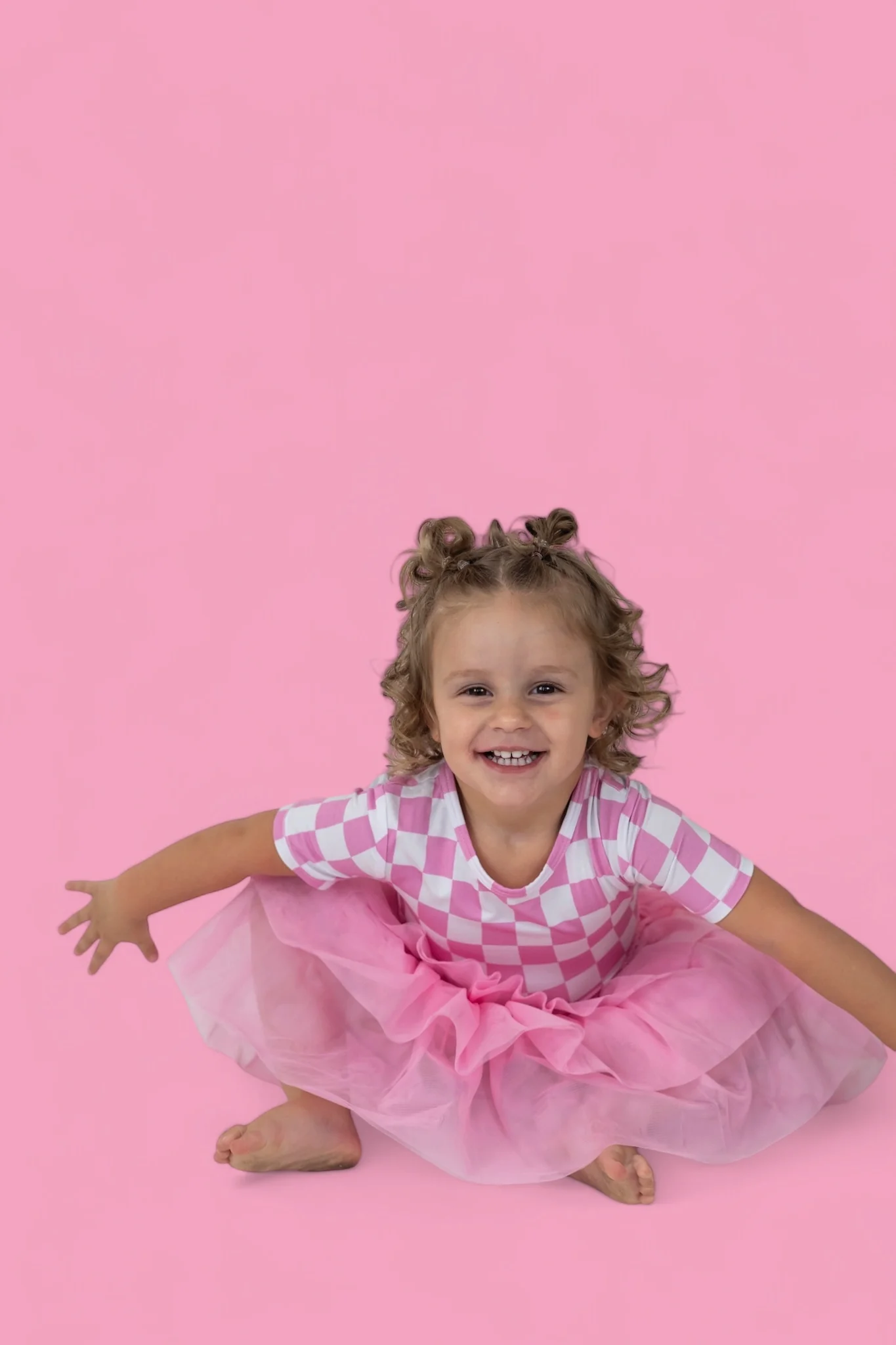 BUBBLEGUM CHECKERS DREAM TUTU DRESS - Image 16