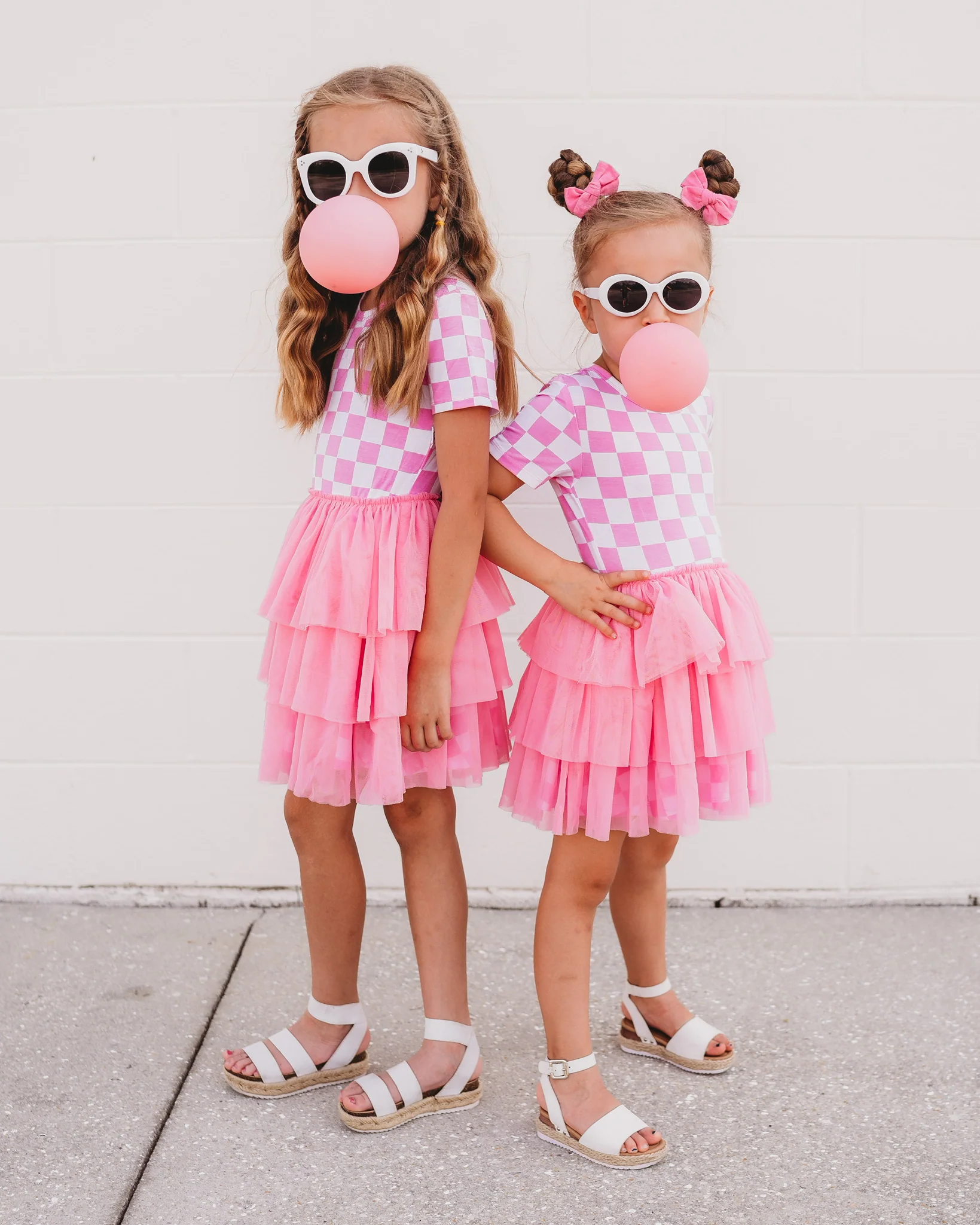BUBBLEGUM CHECKERS DREAM TUTU DRESS - Image 8
