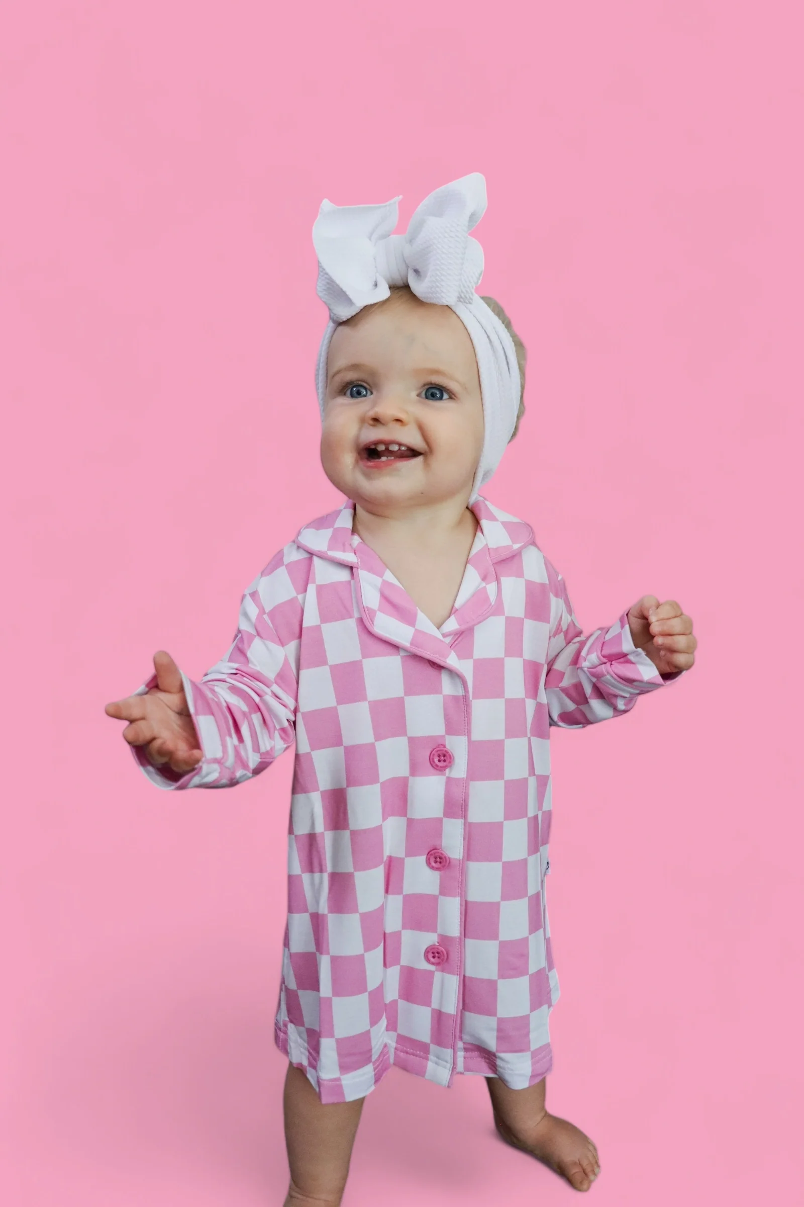 BUBBLEGUM CHECKERS GIRL'S DREAM GOWN - Image 12