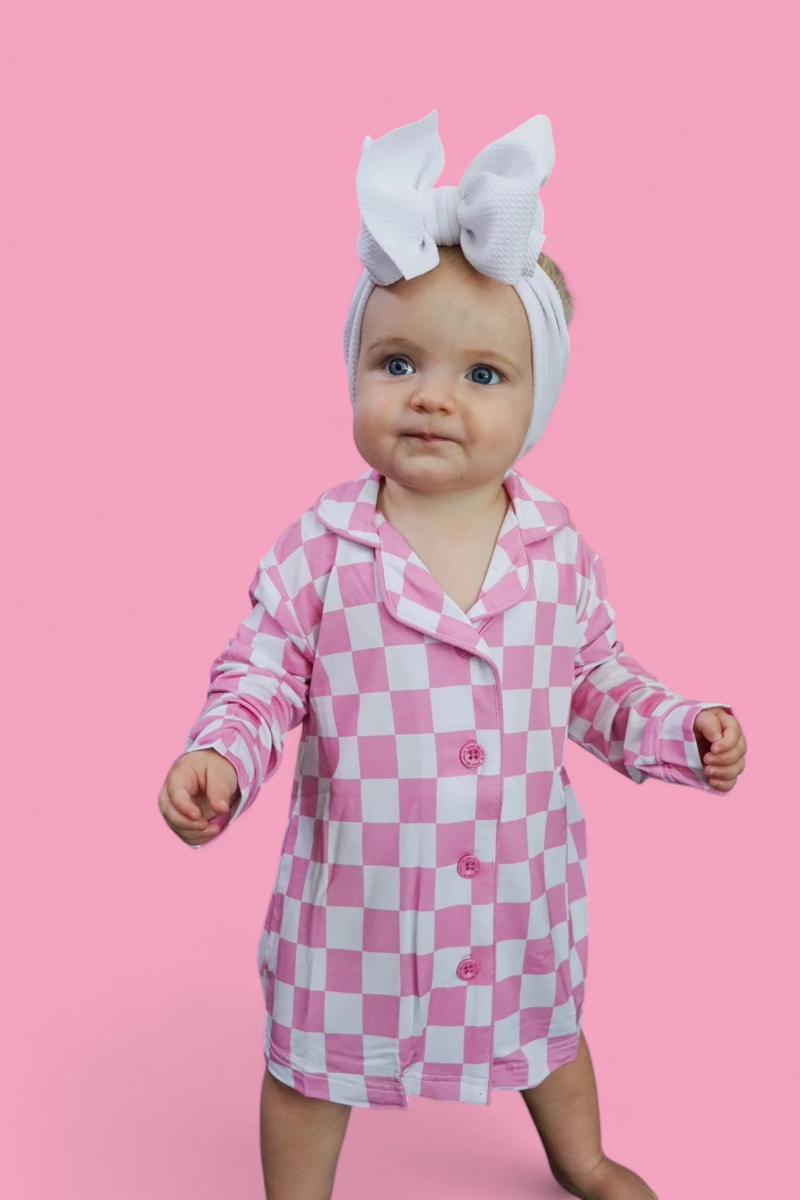 BUBBLEGUM CHECKERS GIRL'S DREAM GOWN - Image 13