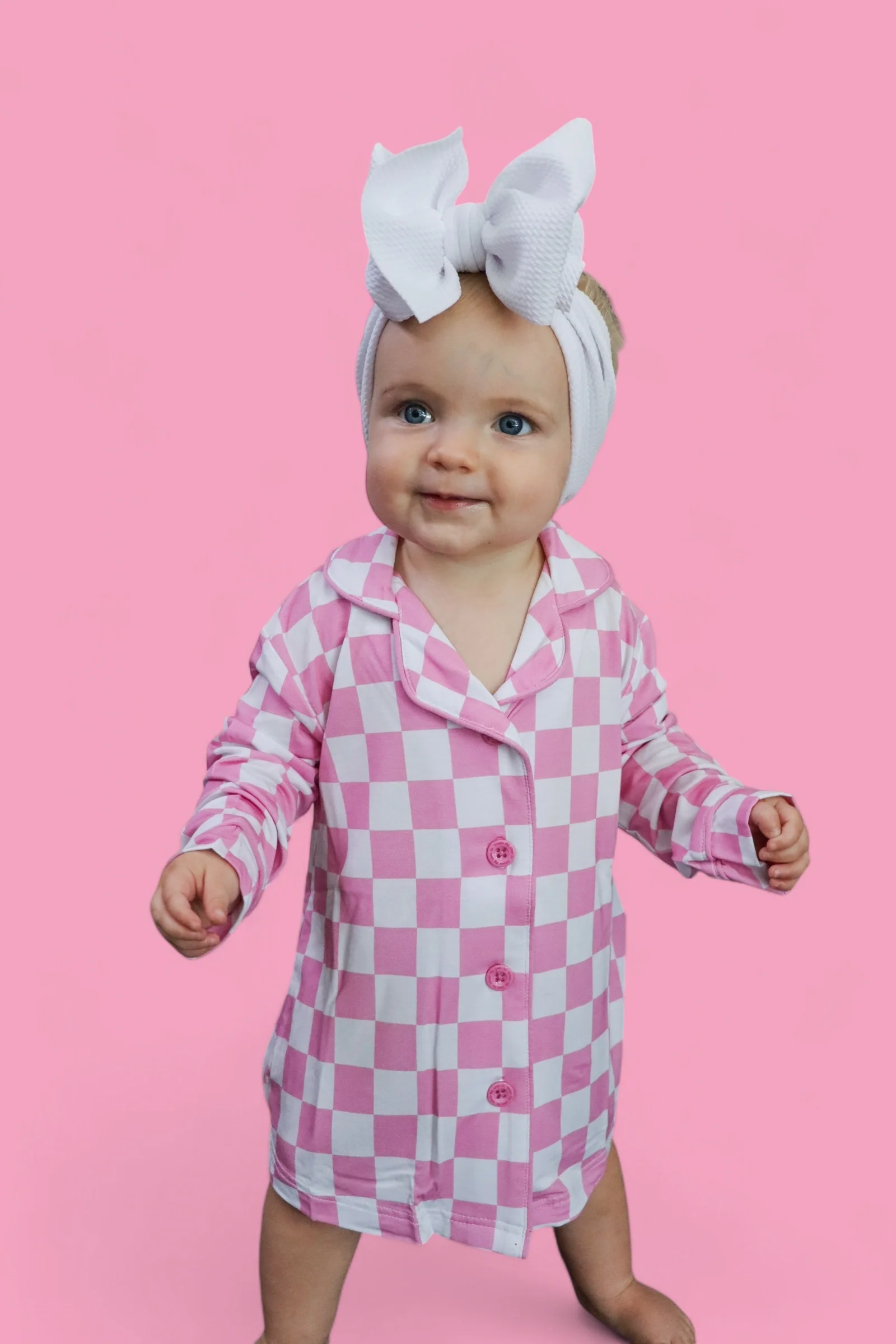 BUBBLEGUM CHECKERS GIRL'S DREAM GOWN - Image 15