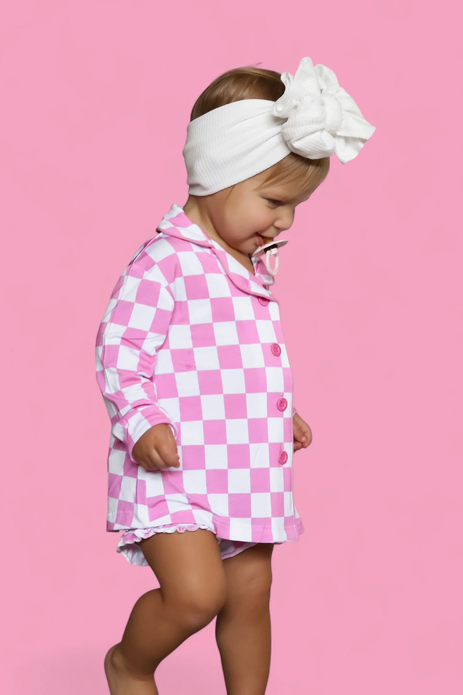 BUBBLEGUM CHECKERS GIRL'S DREAM GOWN - Image 16