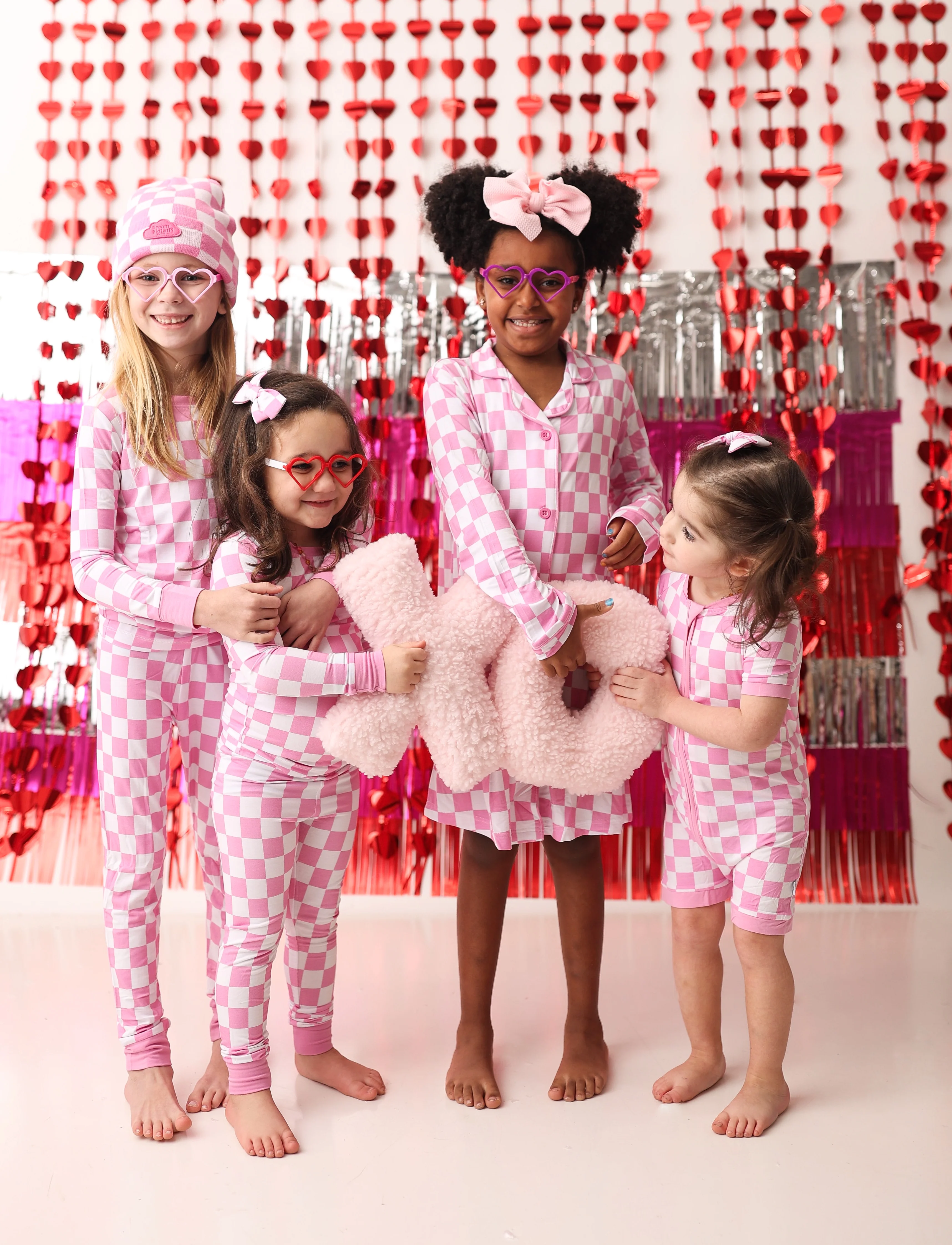 BUBBLEGUM CHECKERS GIRL'S DREAM GOWN - Image 2