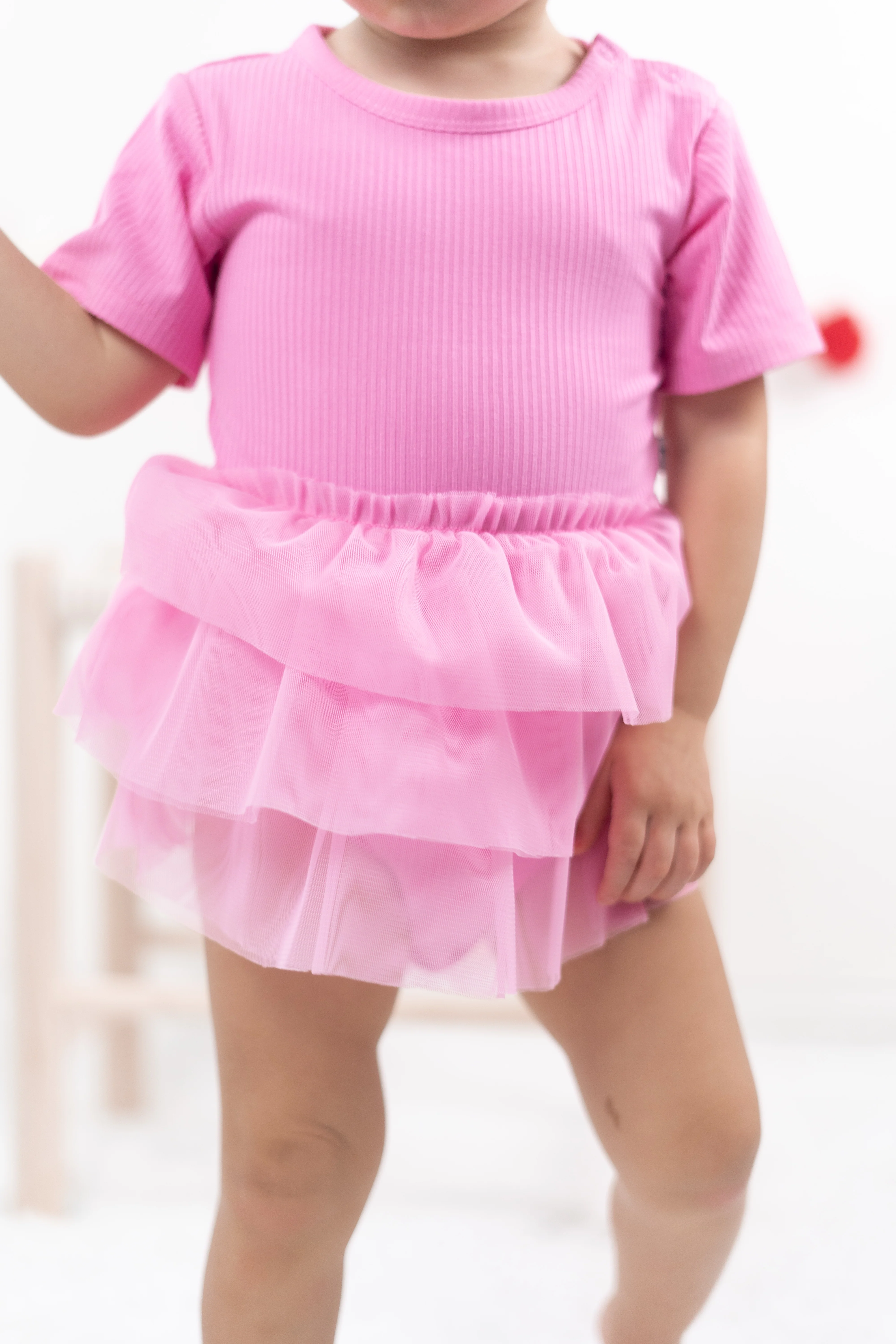 BUBBLEGUM RIB DREAM TUTU BODYSUIT DRESS - Image 2