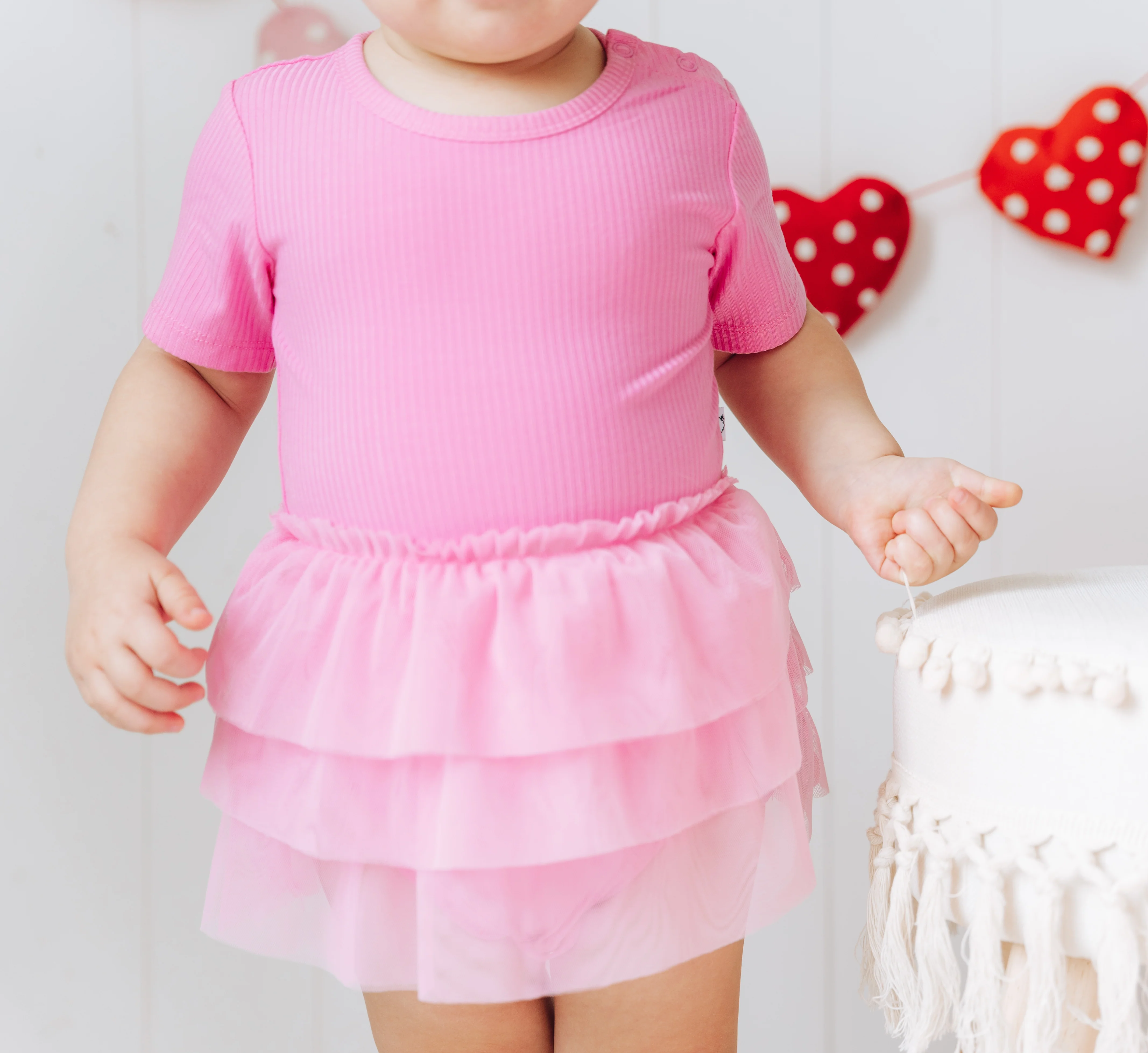 BUBBLEGUM RIB DREAM TUTU BODYSUIT DRESS - Image 5