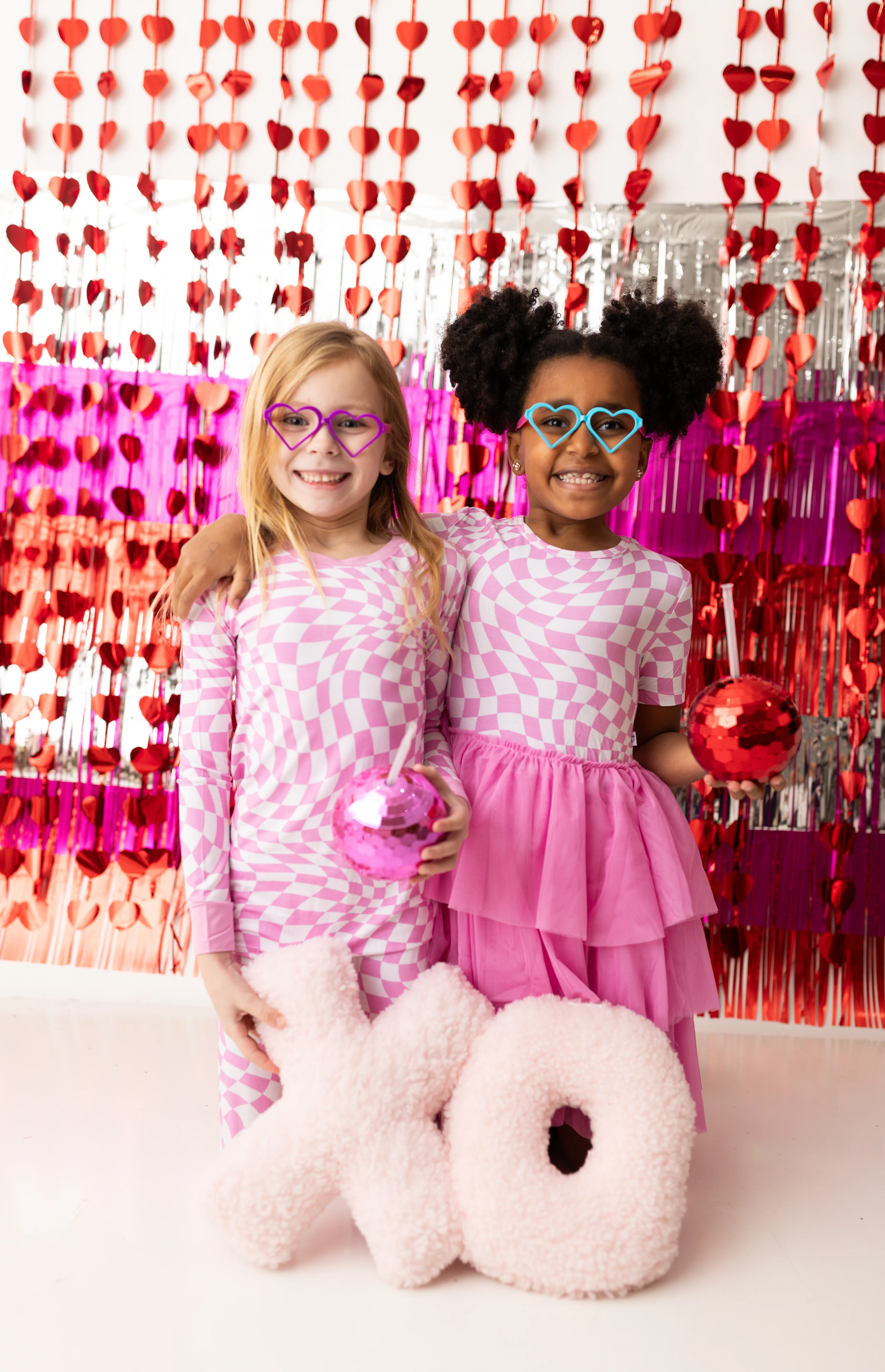 BUBBLEGUM WAVY CHECKERS DREAM TUTU DRESS
