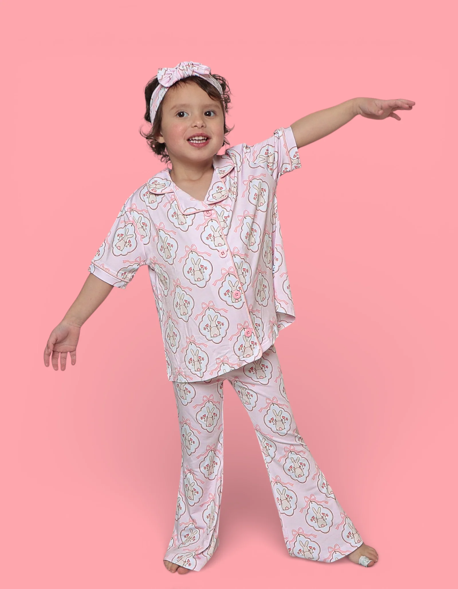 BUNNY BOW BLOSSOMS DREAM GIRL'S FLARE SET - Image 6