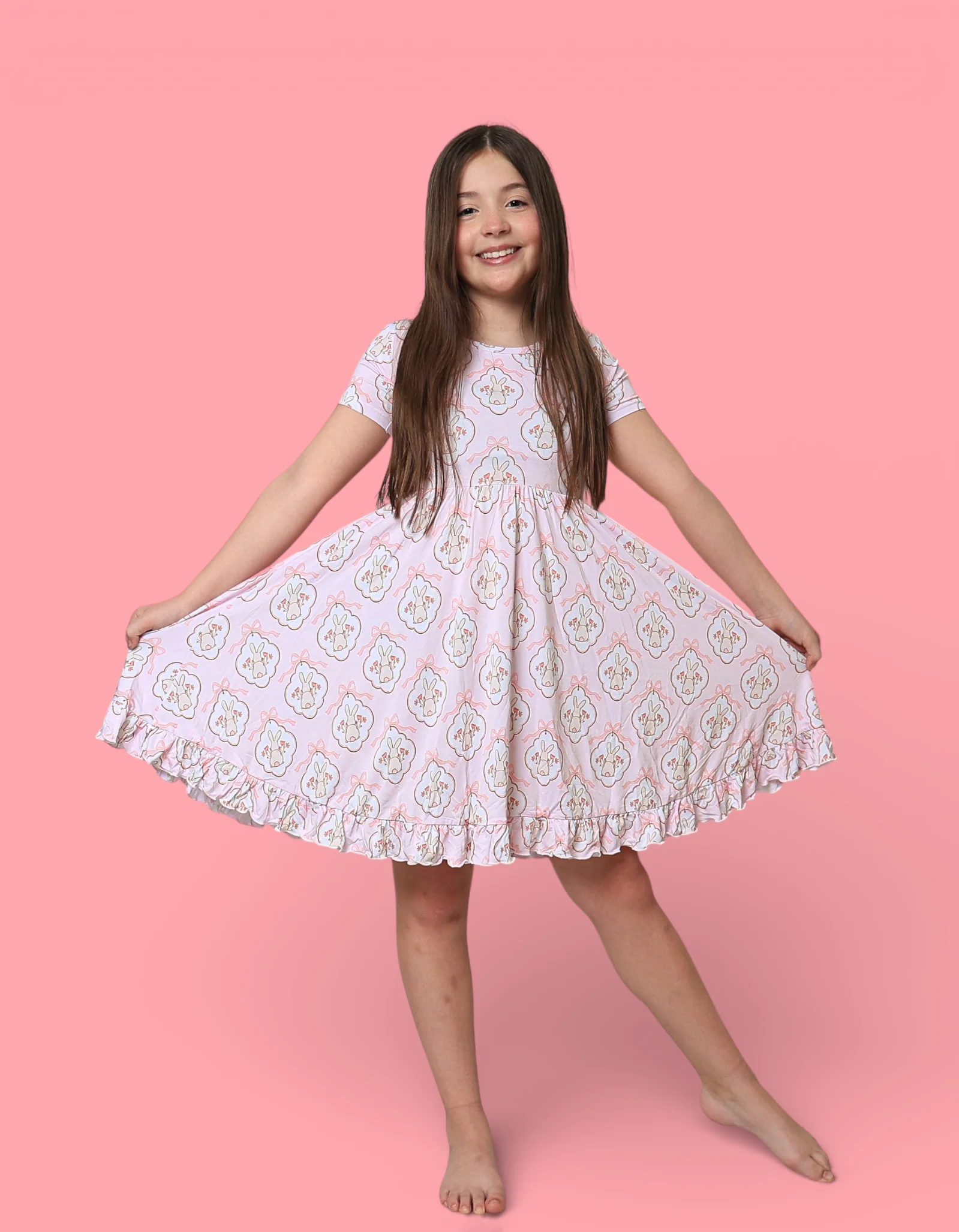 BUNNY BOW BLOSSOMS DREAM RUFFLE DRESS - Image 3