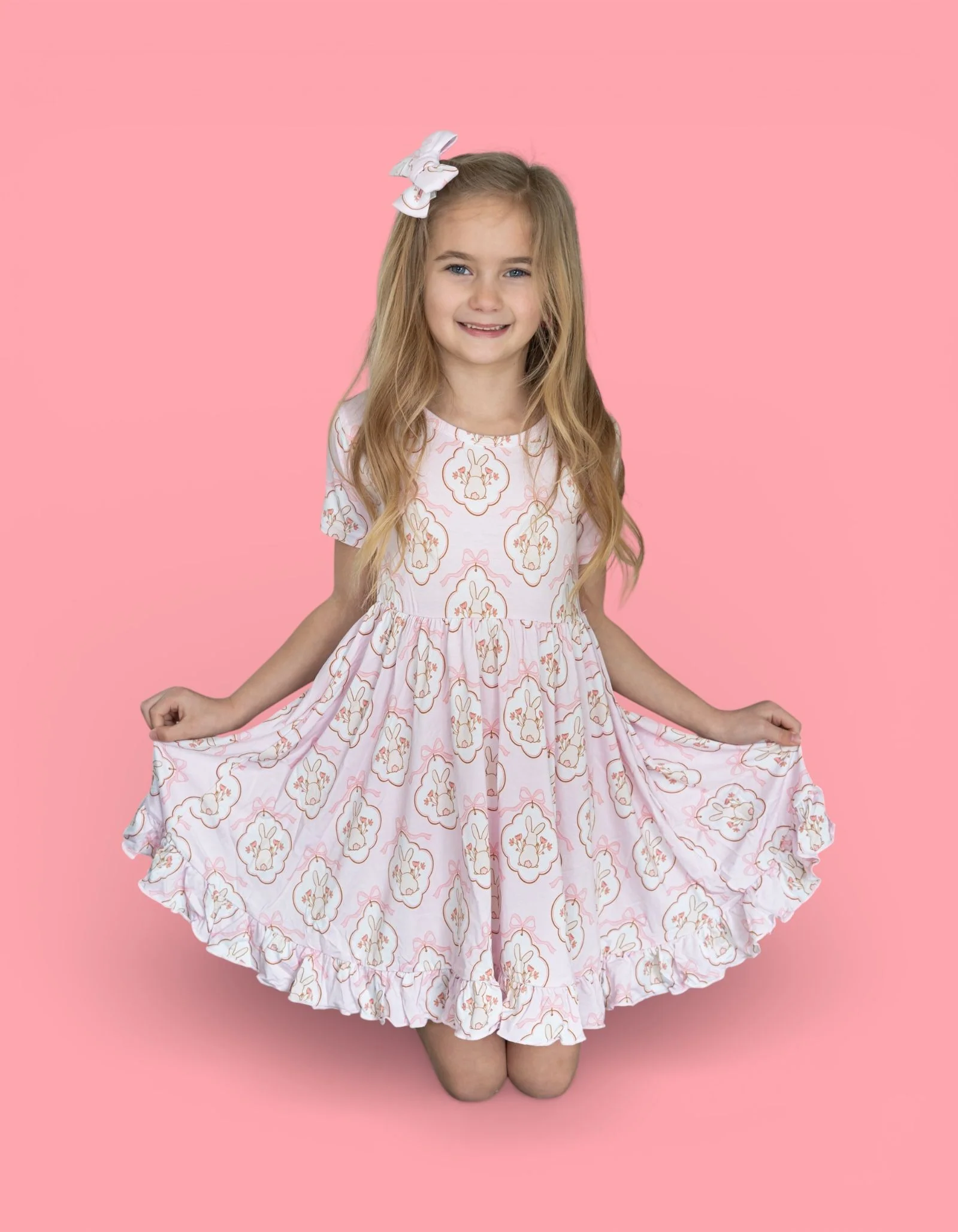 BUNNY BOW BLOSSOMS DREAM RUFFLE DRESS - Image 5