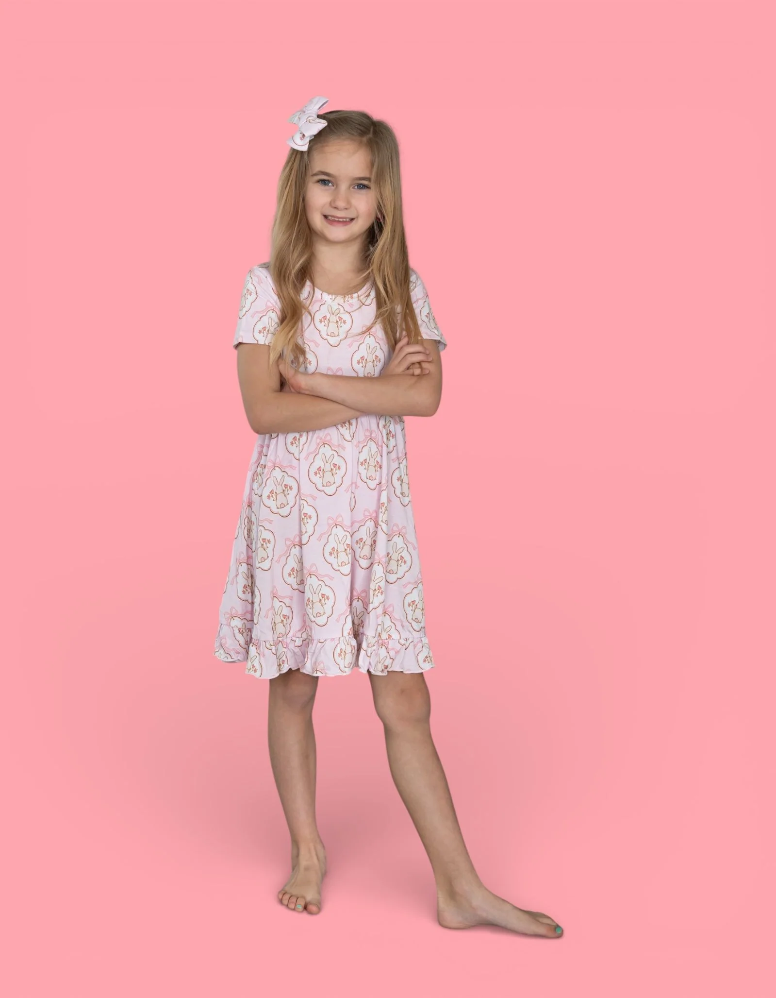 BUNNY BOW BLOSSOMS DREAM RUFFLE DRESS - Image 7