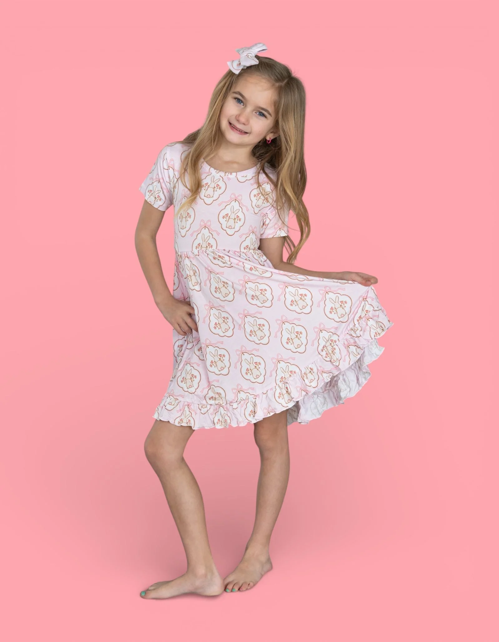 BUNNY BOW BLOSSOMS DREAM RUFFLE DRESS - Image 9