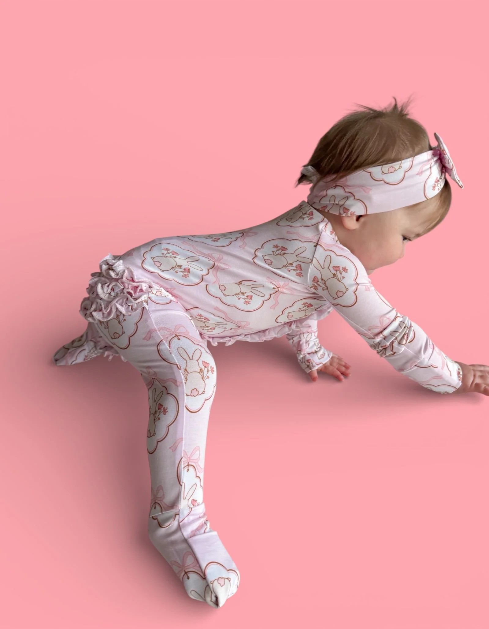 BUNNY BOW BLOSSOMS DREAM RUFFLE ROMPER - Image 11