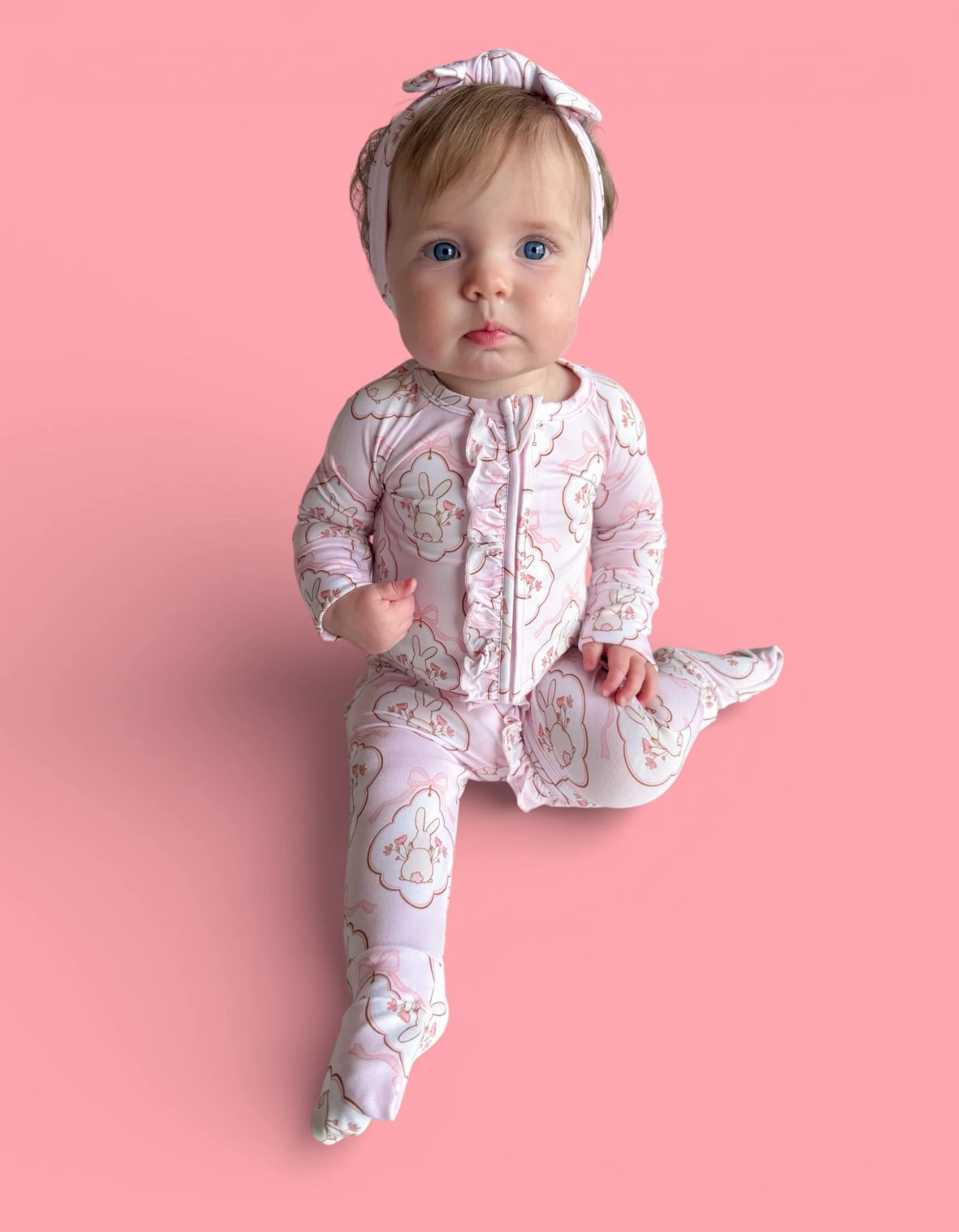 BUNNY BOW BLOSSOMS DREAM RUFFLE ROMPER - Image 14
