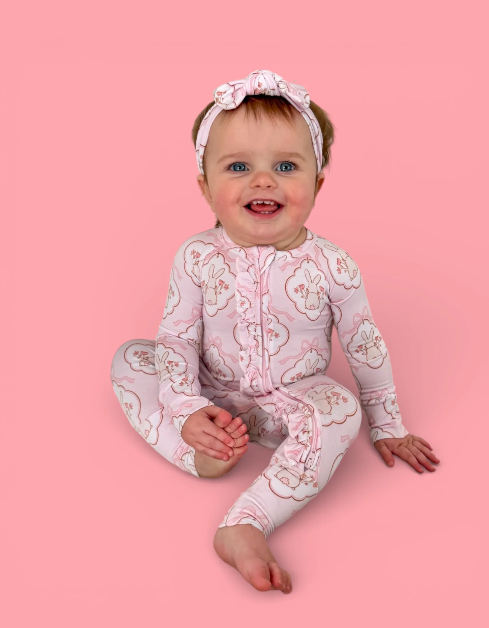 BUNNY BOW BLOSSOMS DREAM RUFFLE ROMPER - Image 15