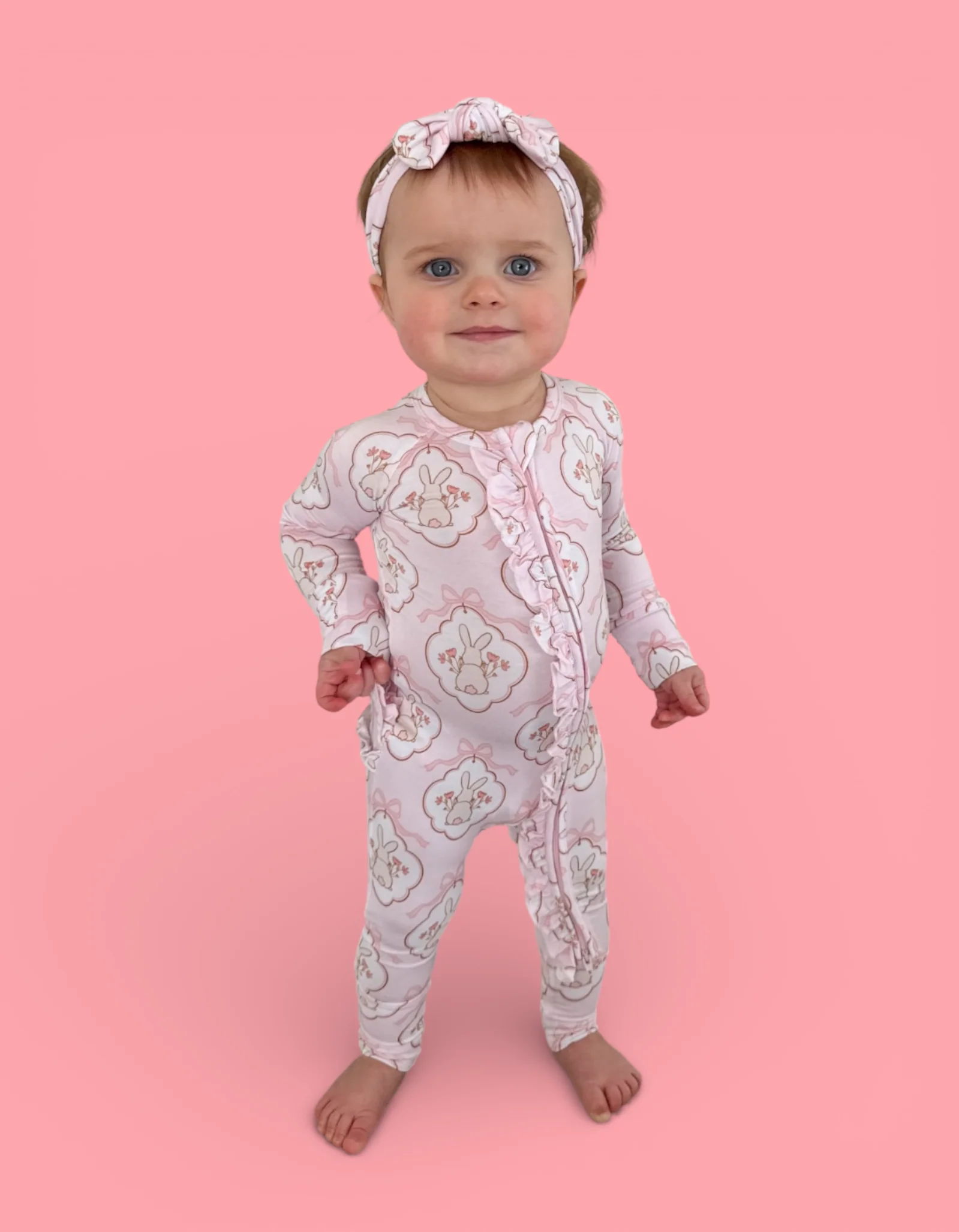 BUNNY BOW BLOSSOMS DREAM RUFFLE ROMPER - Image 16