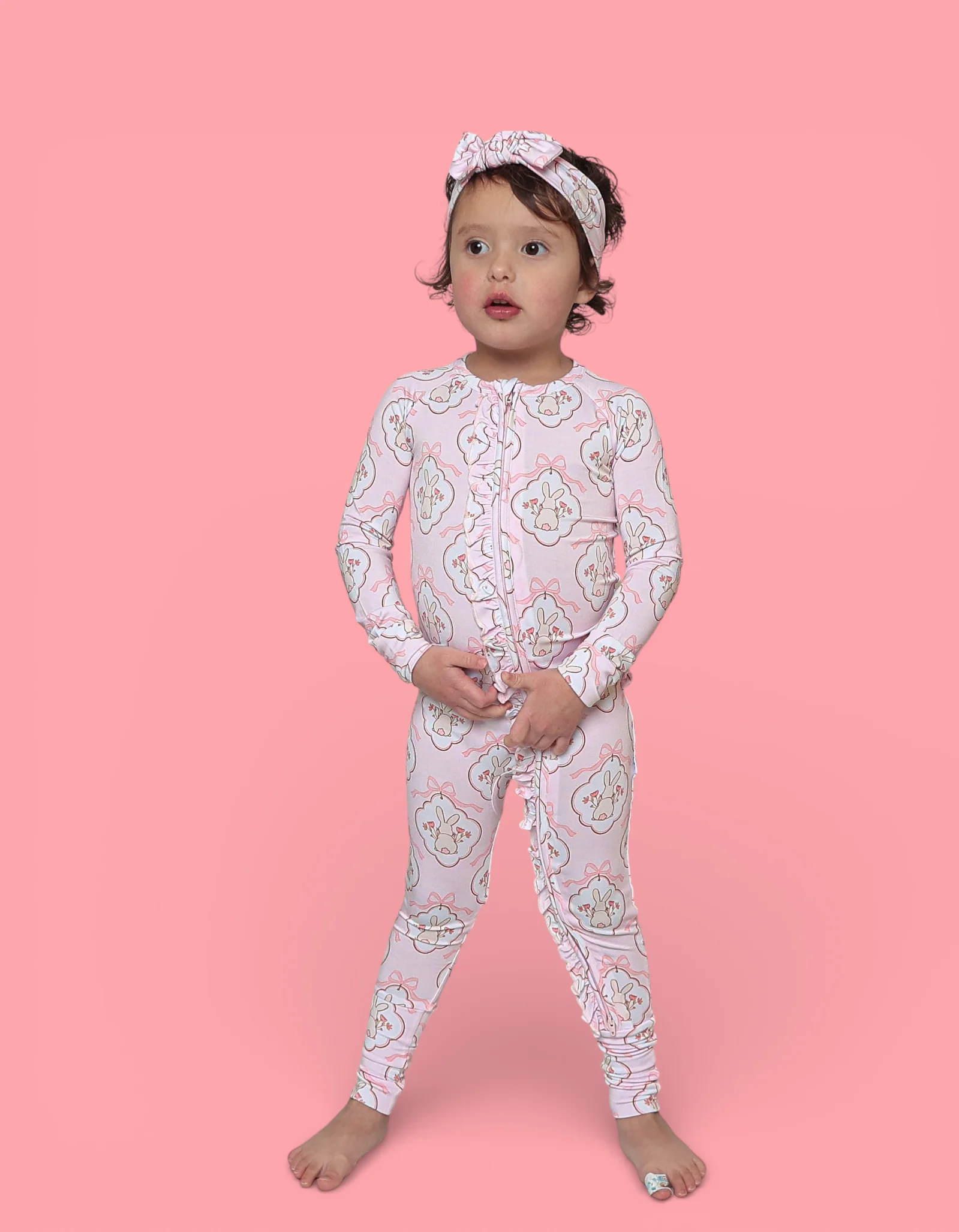 BUNNY BOW BLOSSOMS DREAM RUFFLE ROMPER - Image 7